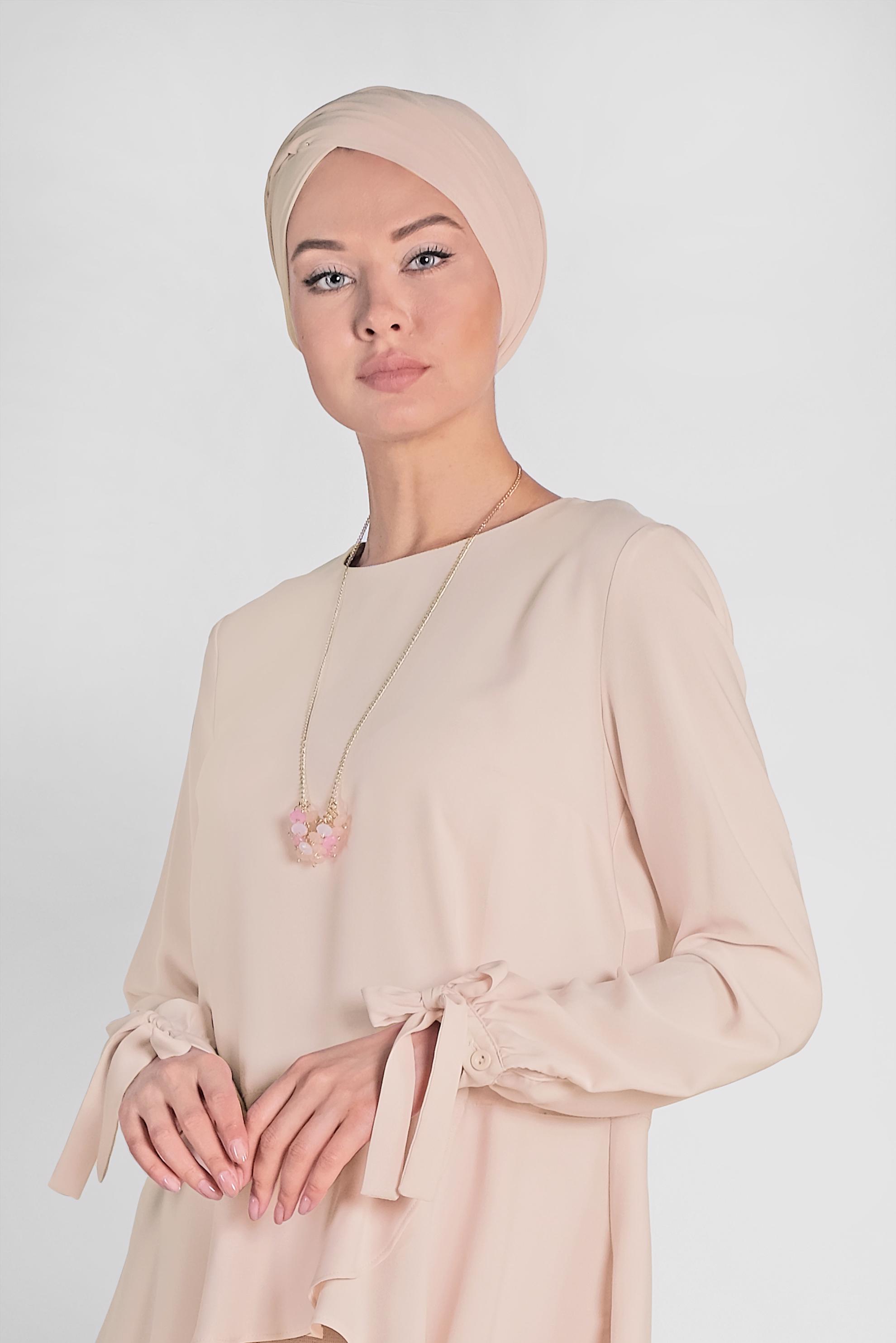 Hijab clothing BEIGE 4190 NEPAL 7575 BLUZ 38/46 TEK36