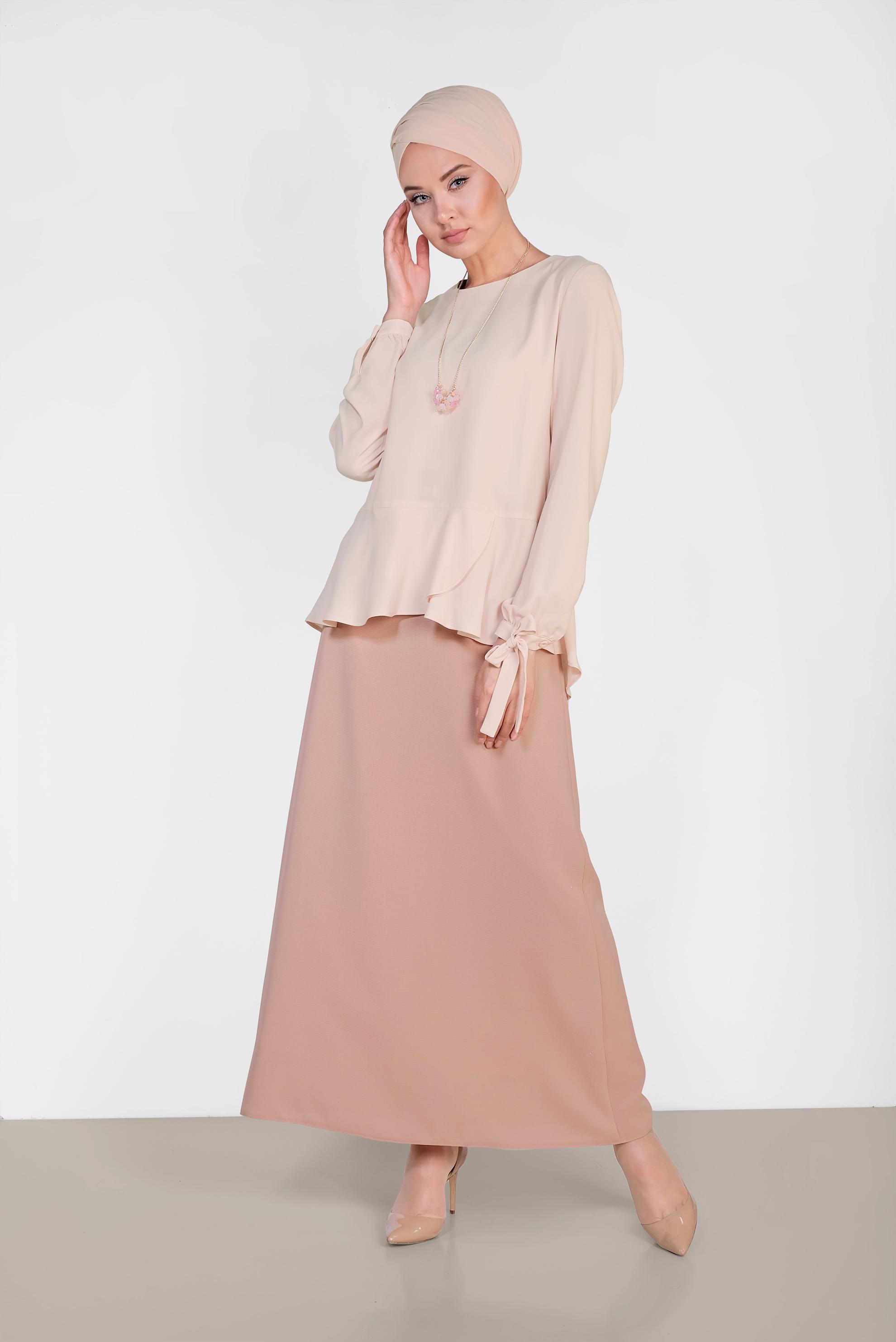 Hijab clothing BEIGE 4190 NEPAL 7575 BLUZ 38/46 TEK36