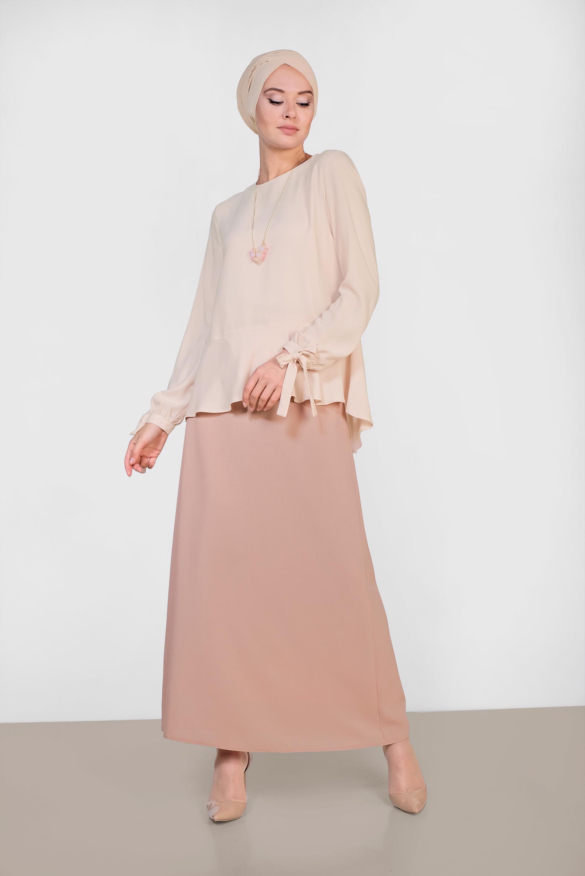 Hijab clothing BEIGE 4190 NEPAL 7575 BLUZ 38/46 TEK36