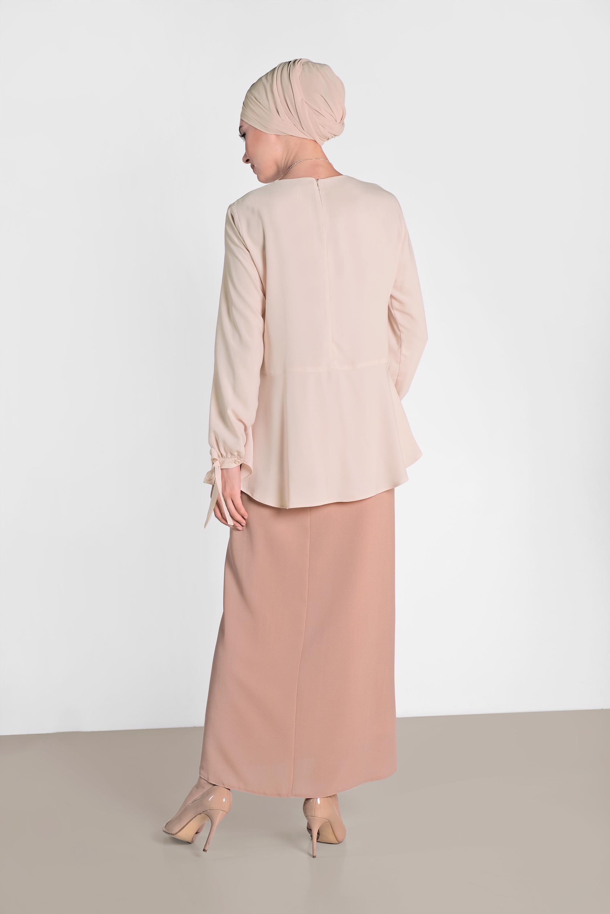 Hijab clothing BEIGE 4190 NEPAL 7575 BLUZ 38/46 TEK36