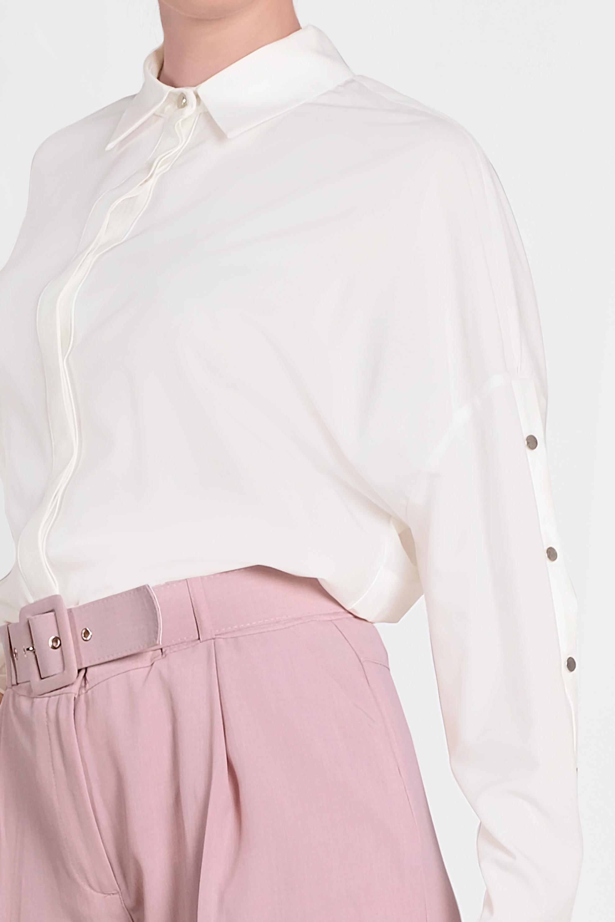 Tesettür giyim EKRU KOLLARI ÇITÇITLI BLUZ 4431