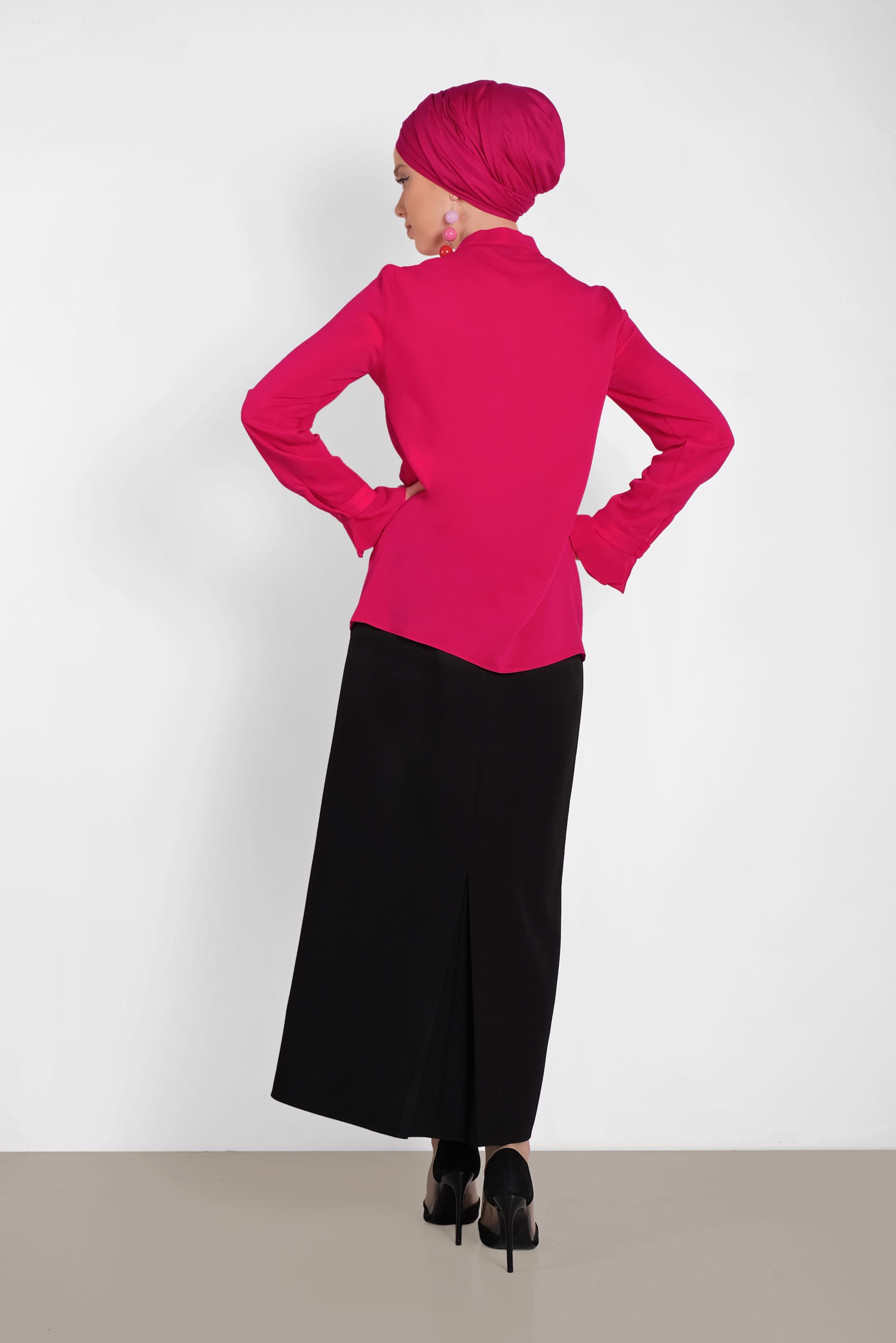 Hijab clothing FUCHSIA 4459 PORTRE BLUZ 38/44 TEK40