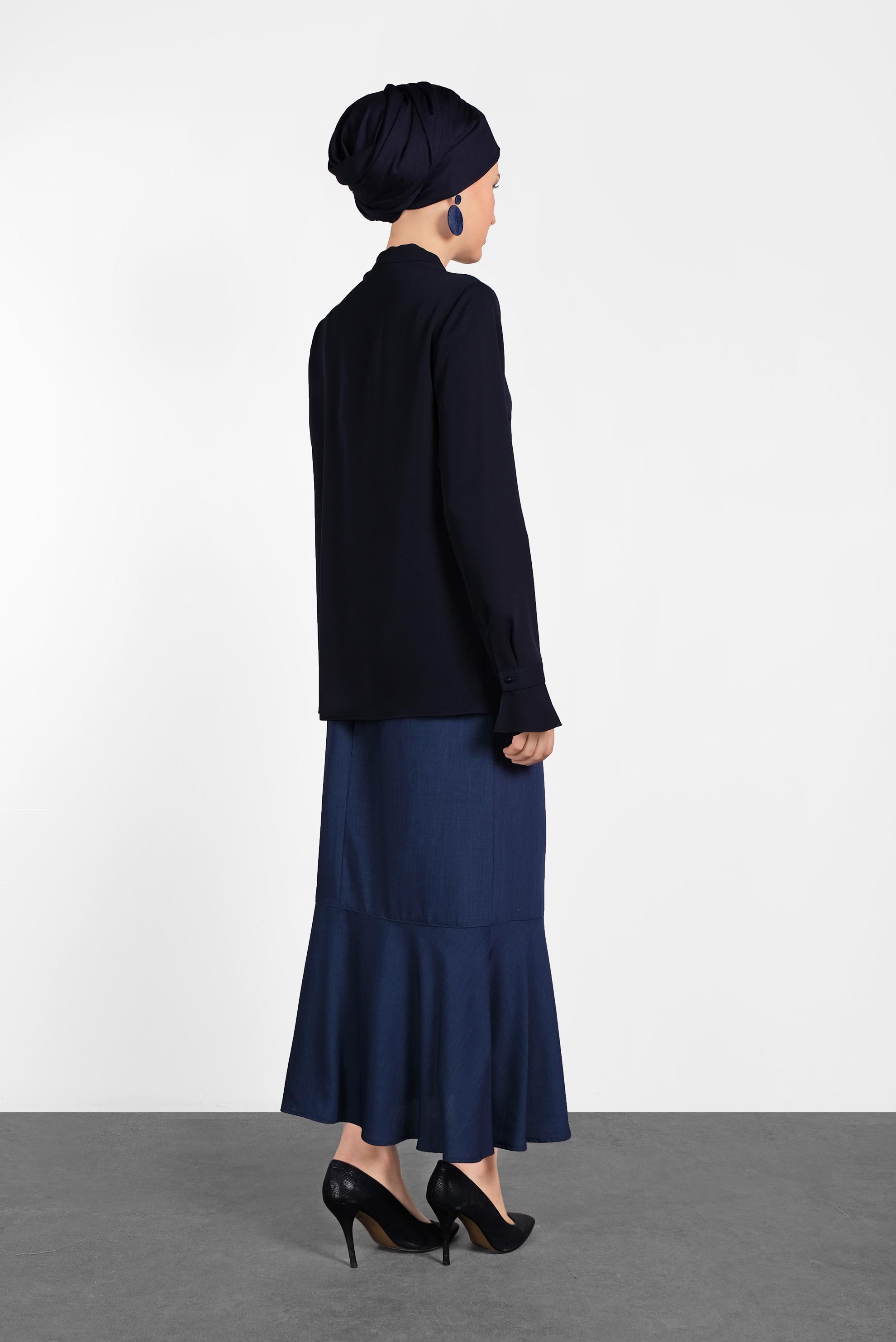 Hijab clothing NAVY BLUE 4459 PORTRE BLUZ 38/44 TEK40
