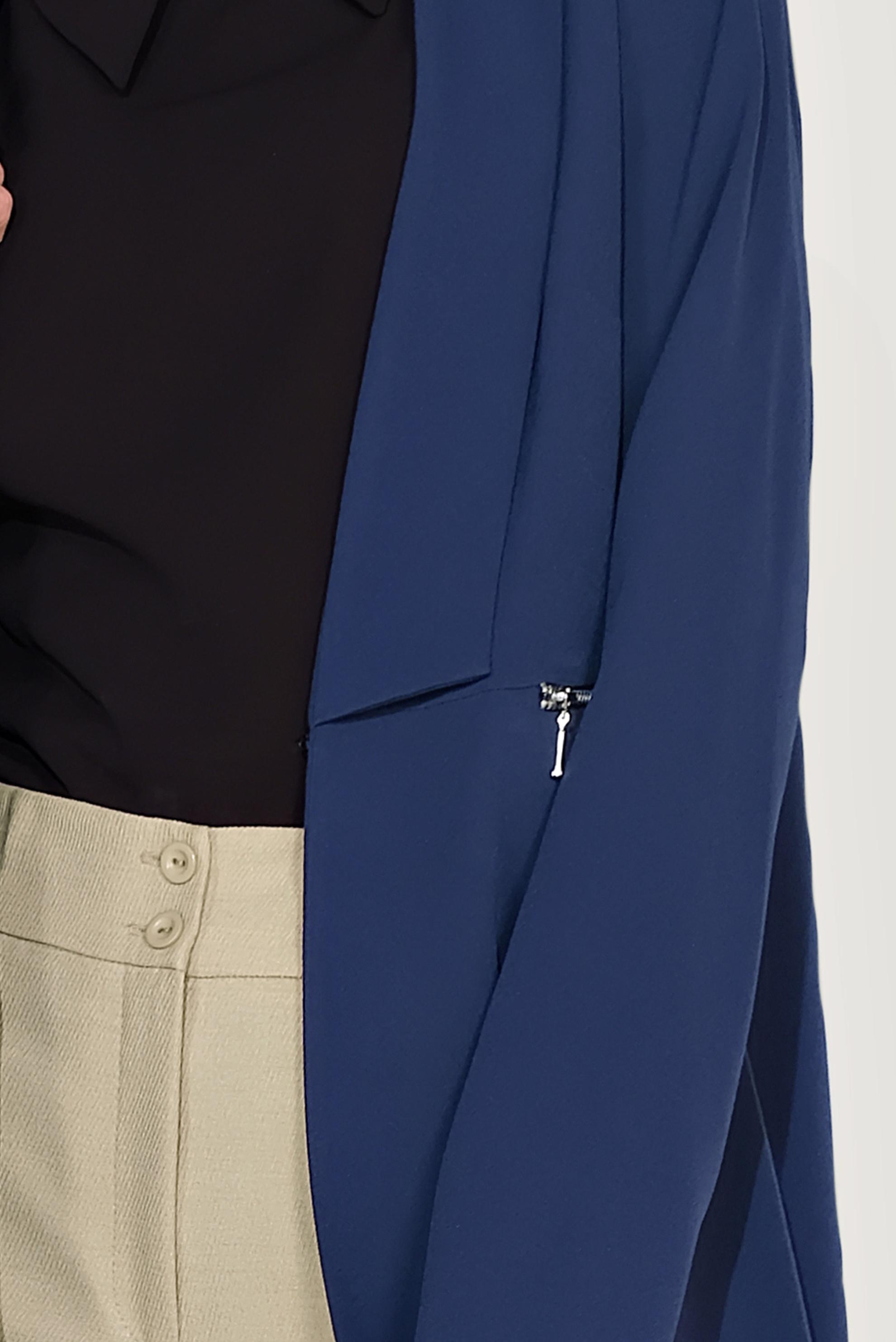 Tesettür giyim LACİVERT FERMUAR DETAYLI CEKET 40742