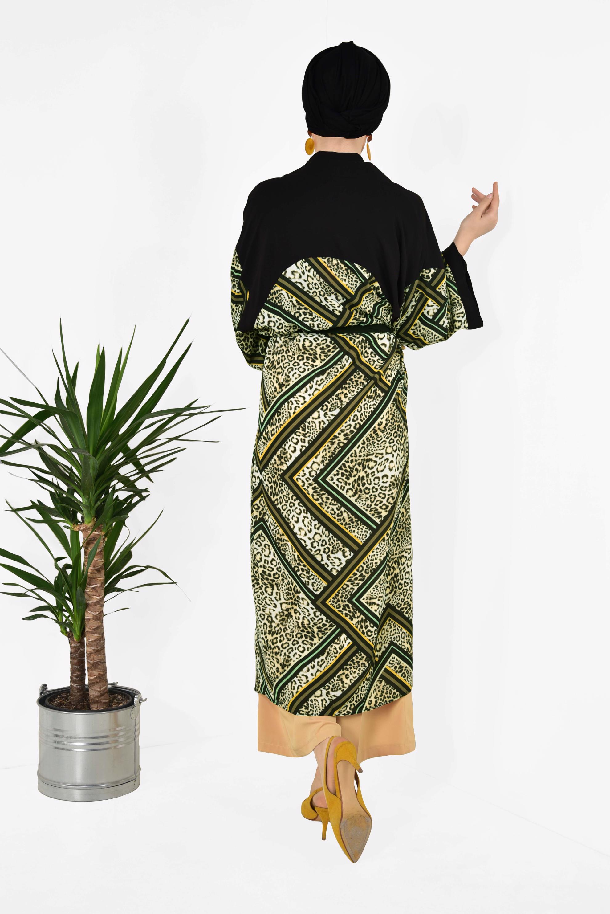 Vêtements hijab KAKI 4963 KOBE 11486 KİMONO 40/48