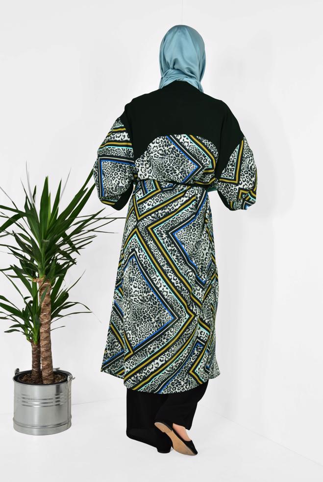 Hijab clothing GREY 4963 KOBE 11486 KİMONO 40/48 - ALVİNA