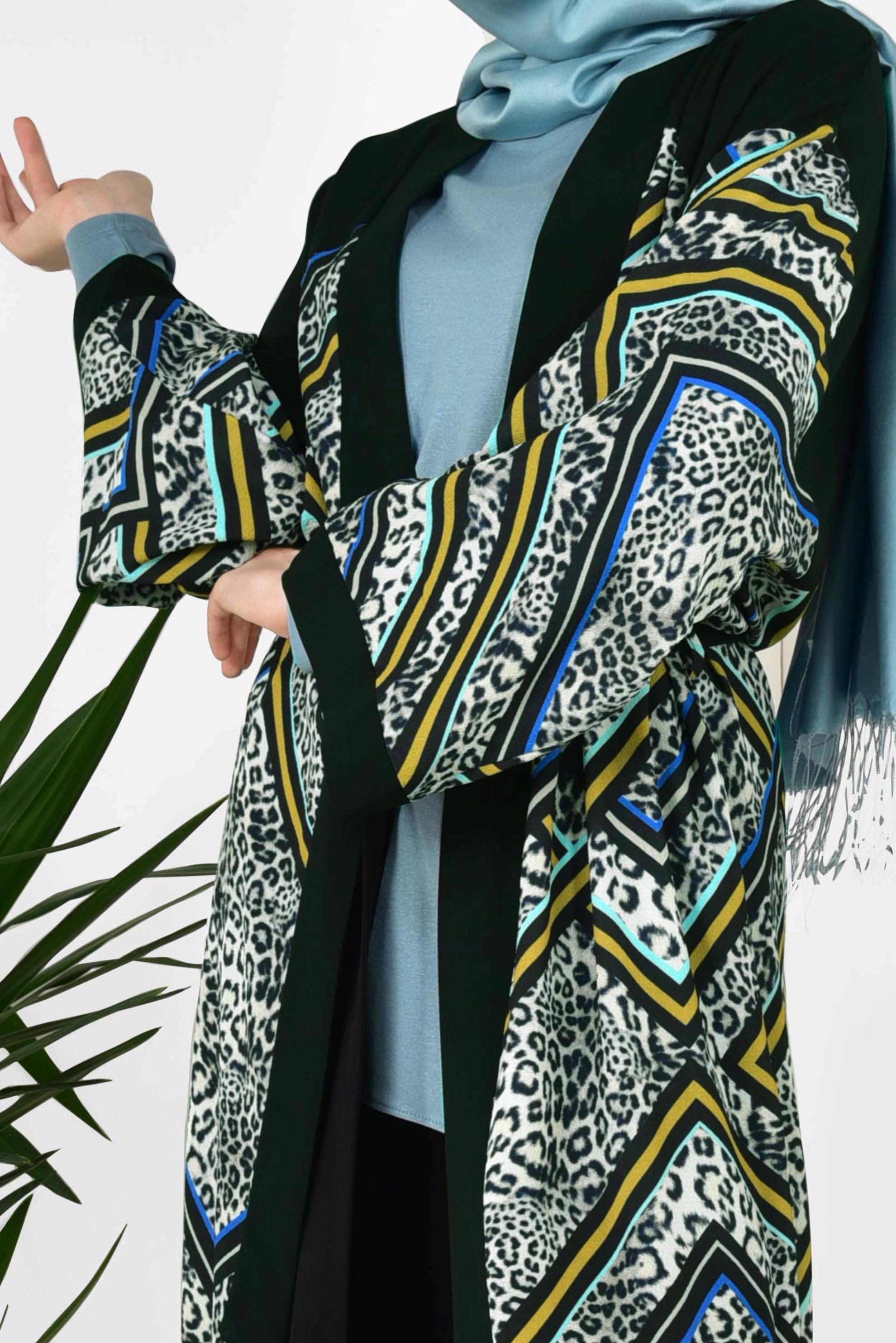 Hijab clothing GREY 4963 KOBE 11486 KİMONO 40/48