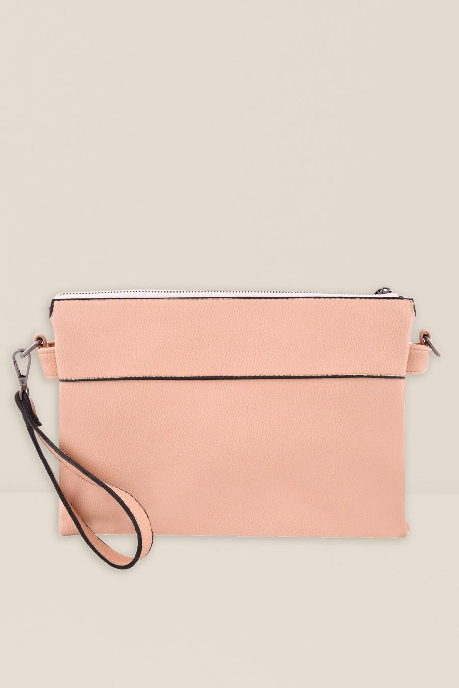 Tesettür giyim PUDRA ALVİNA ZIMBA DETAYLI ÇANTA 1469 