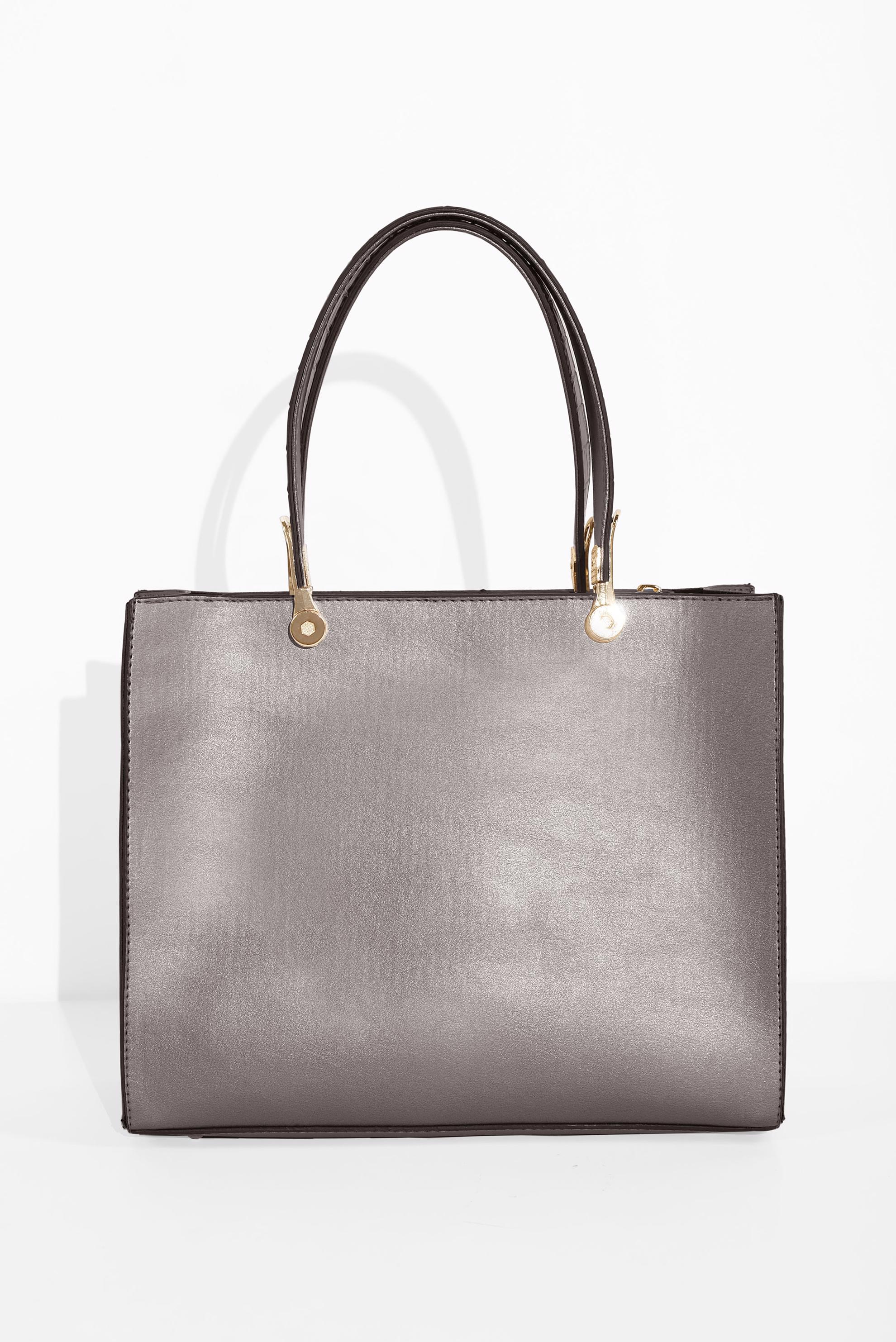 Vêtements hijab GRIS SAC À IMPRIMÉ ANIMALIER ALVİNA 2020