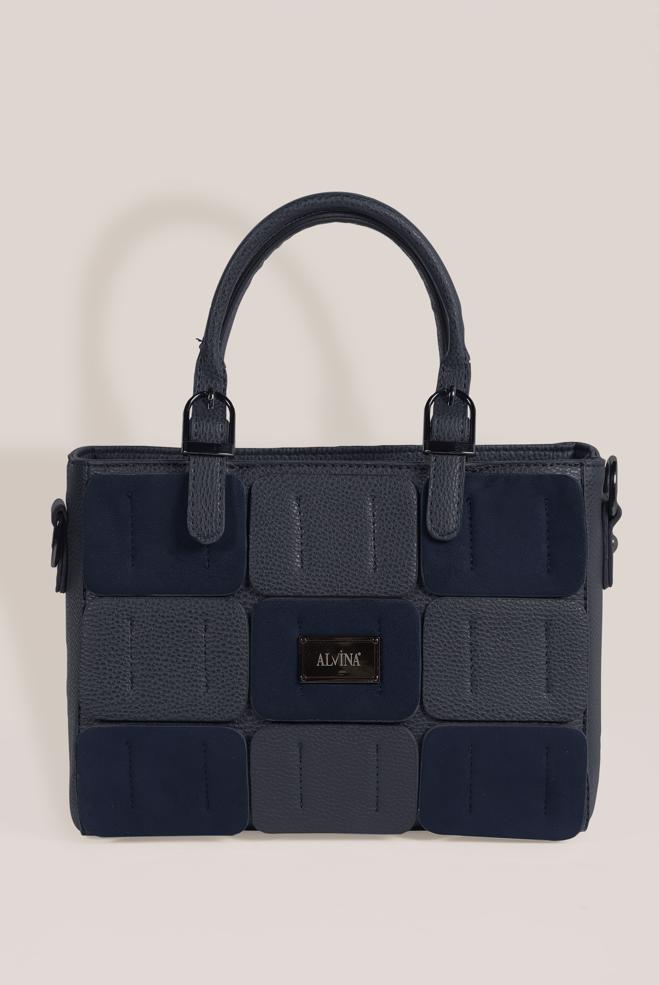 Tesettür giyim  ALVİNA DERİ VE SUET DETAYLI ÇANTA 2035  - ALVİNA