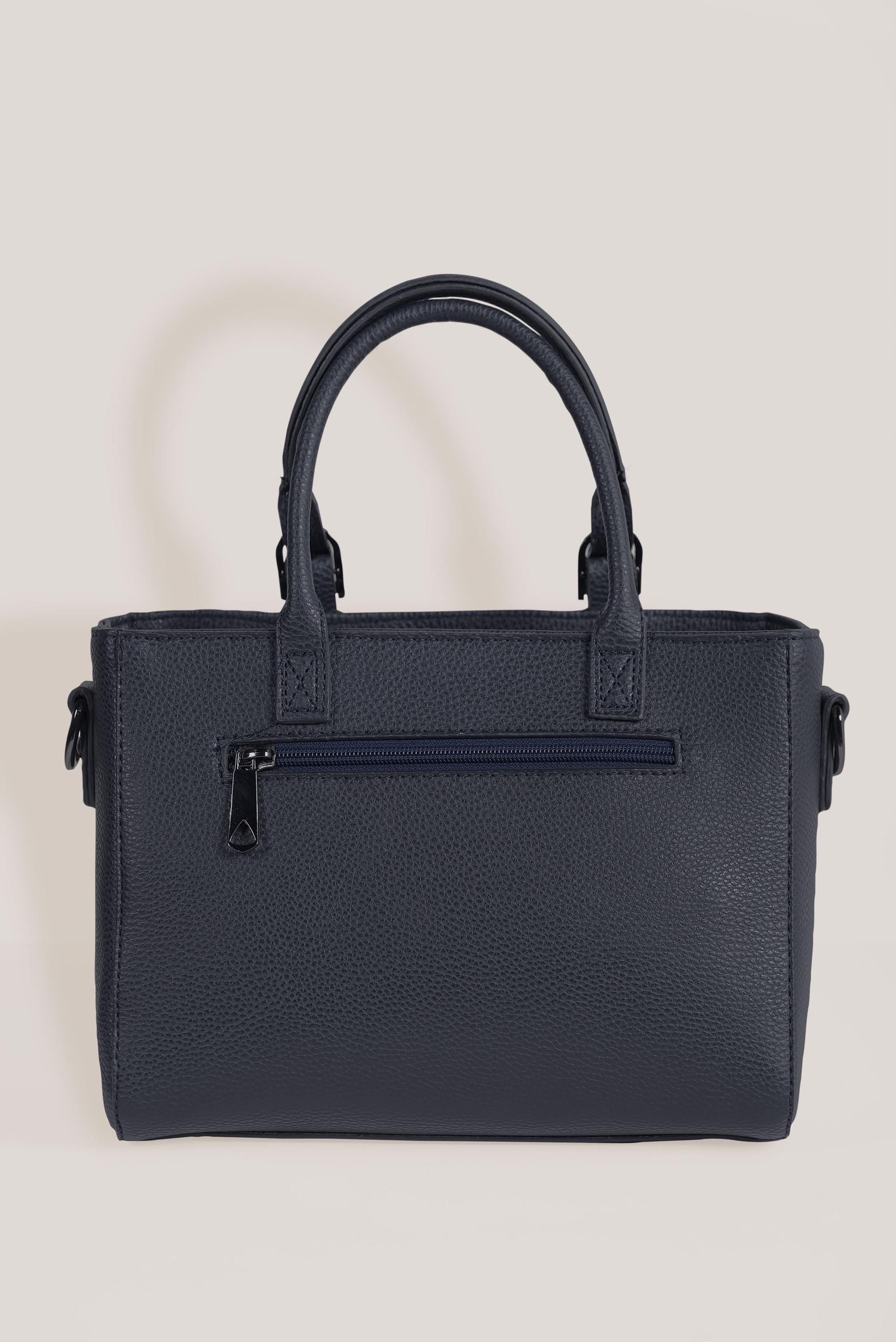 Tesettür giyim LACİVERT ALVİNA DERİ VE SUET DETAYLI ÇANTA 2035 