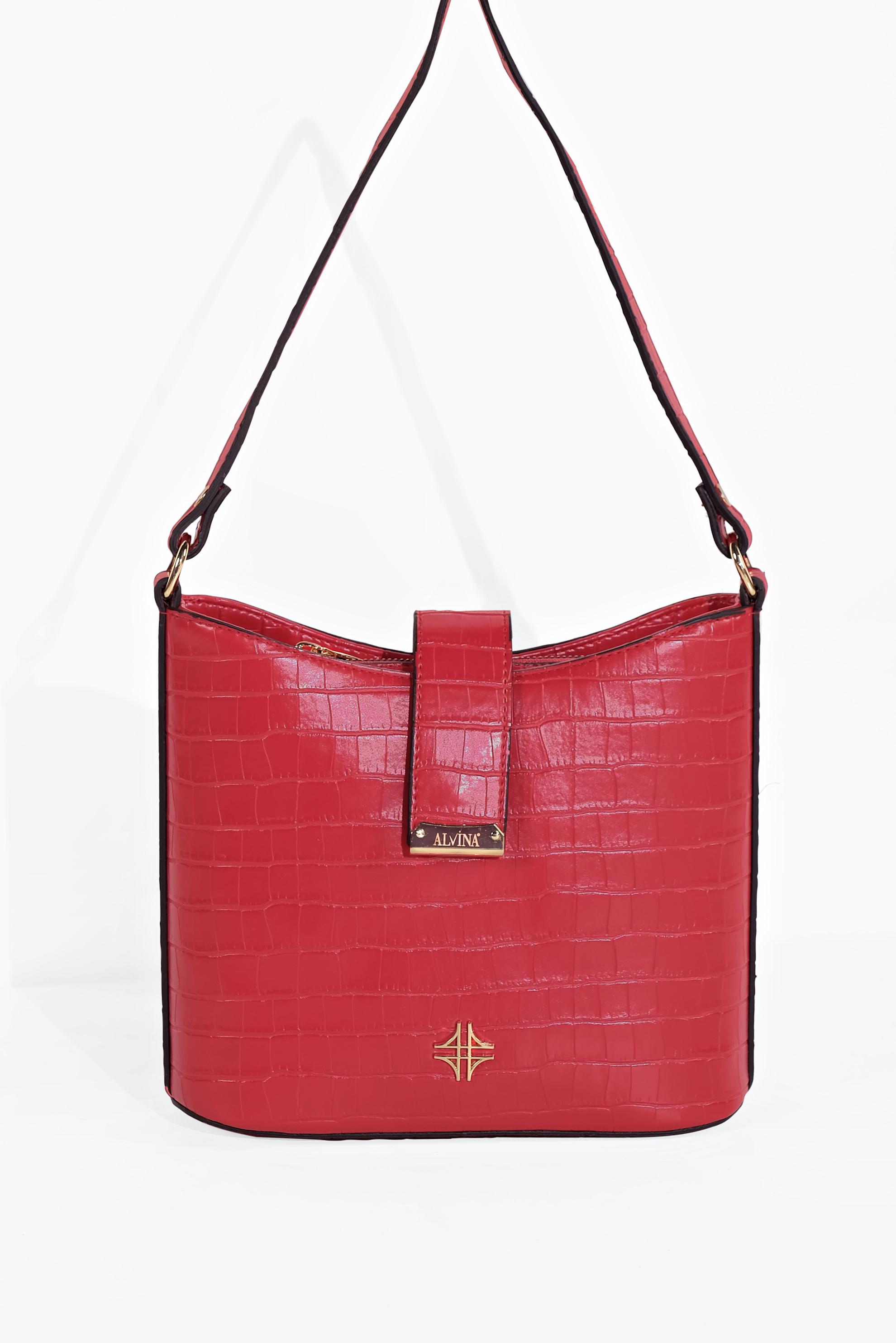 Tesettür giyim KIRMIZI 2040 ALVİNA ÇANTA