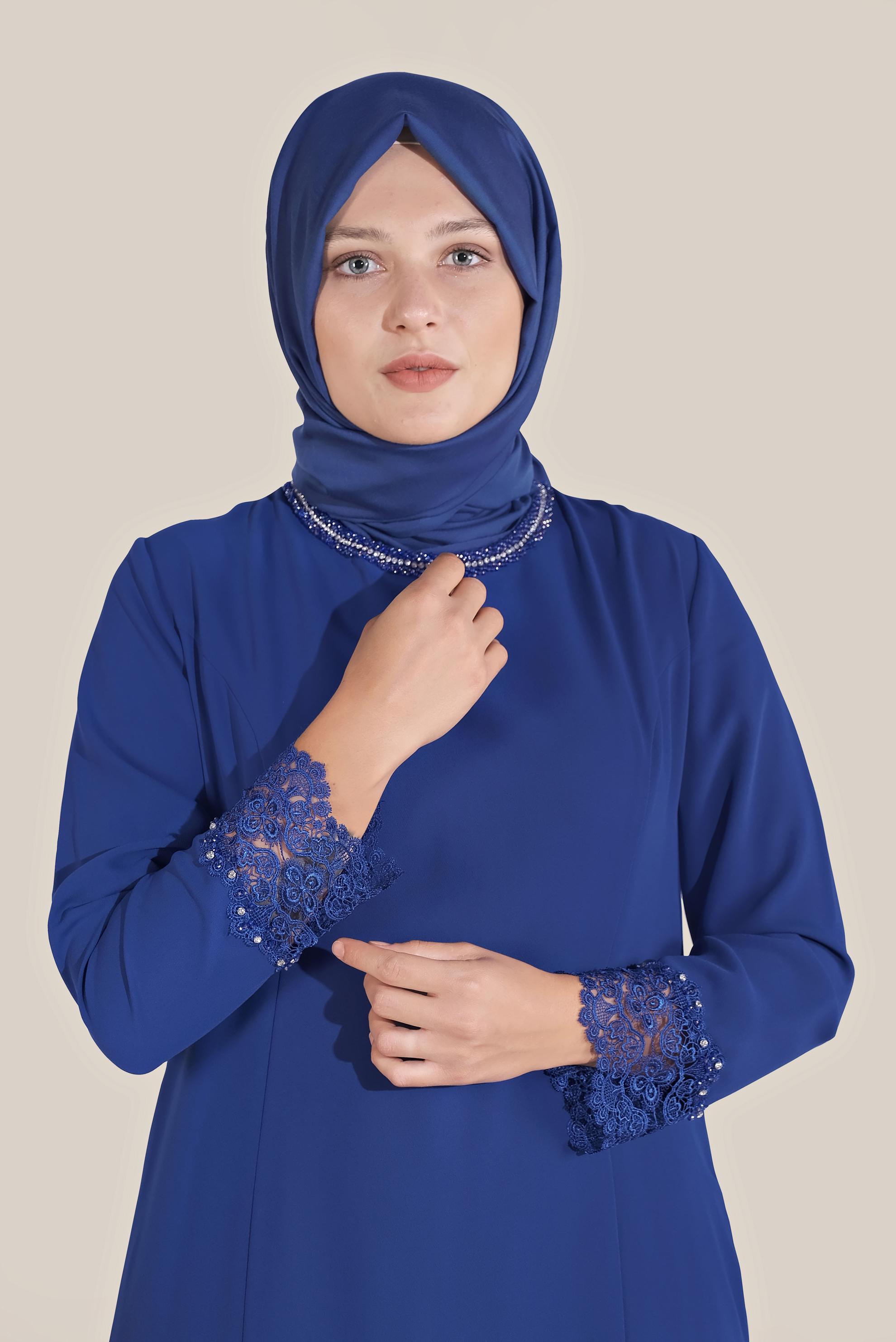 Hijab clothing BLUE DRESS 20030 