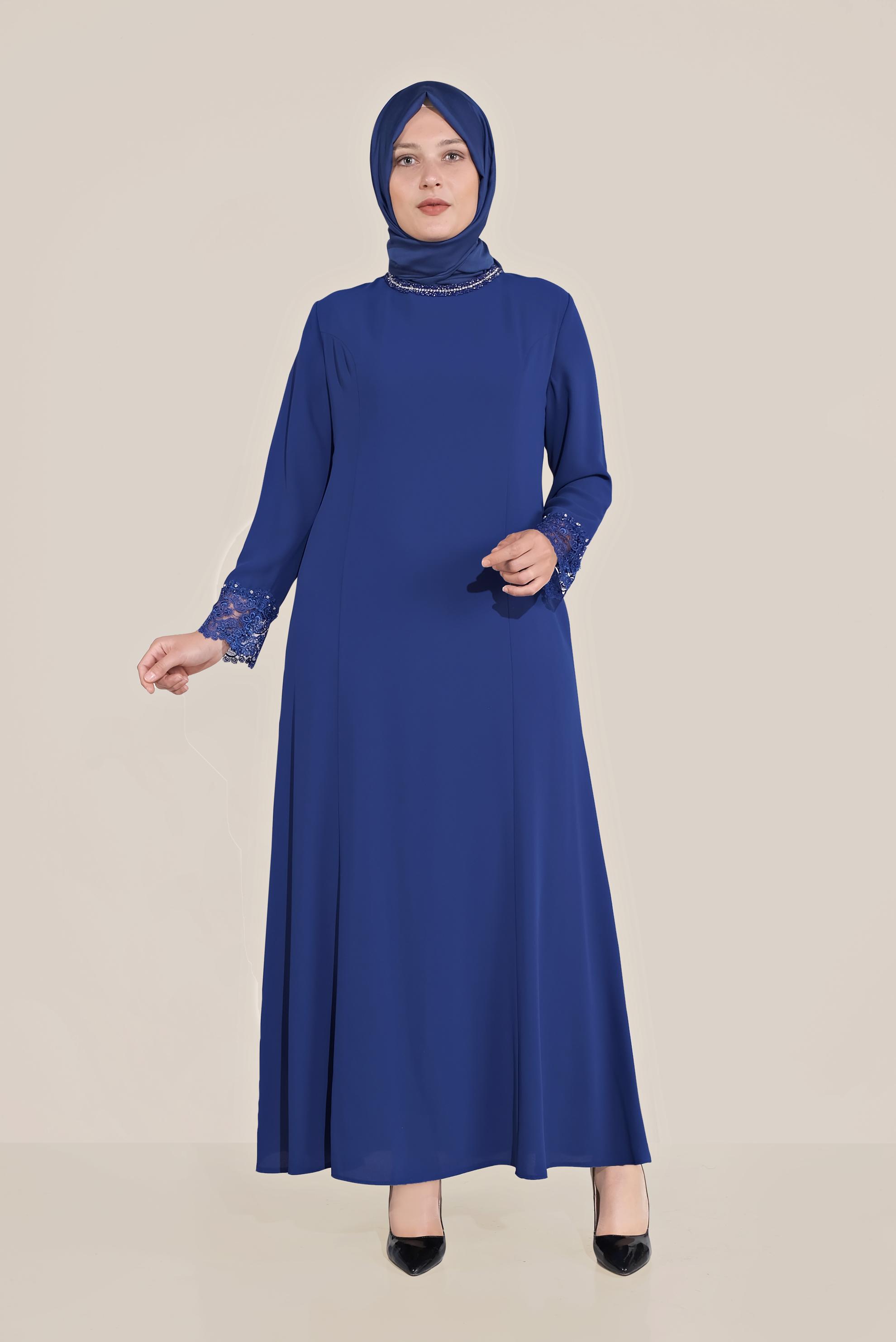 Hijab clothing BLUE DRESS 20030 