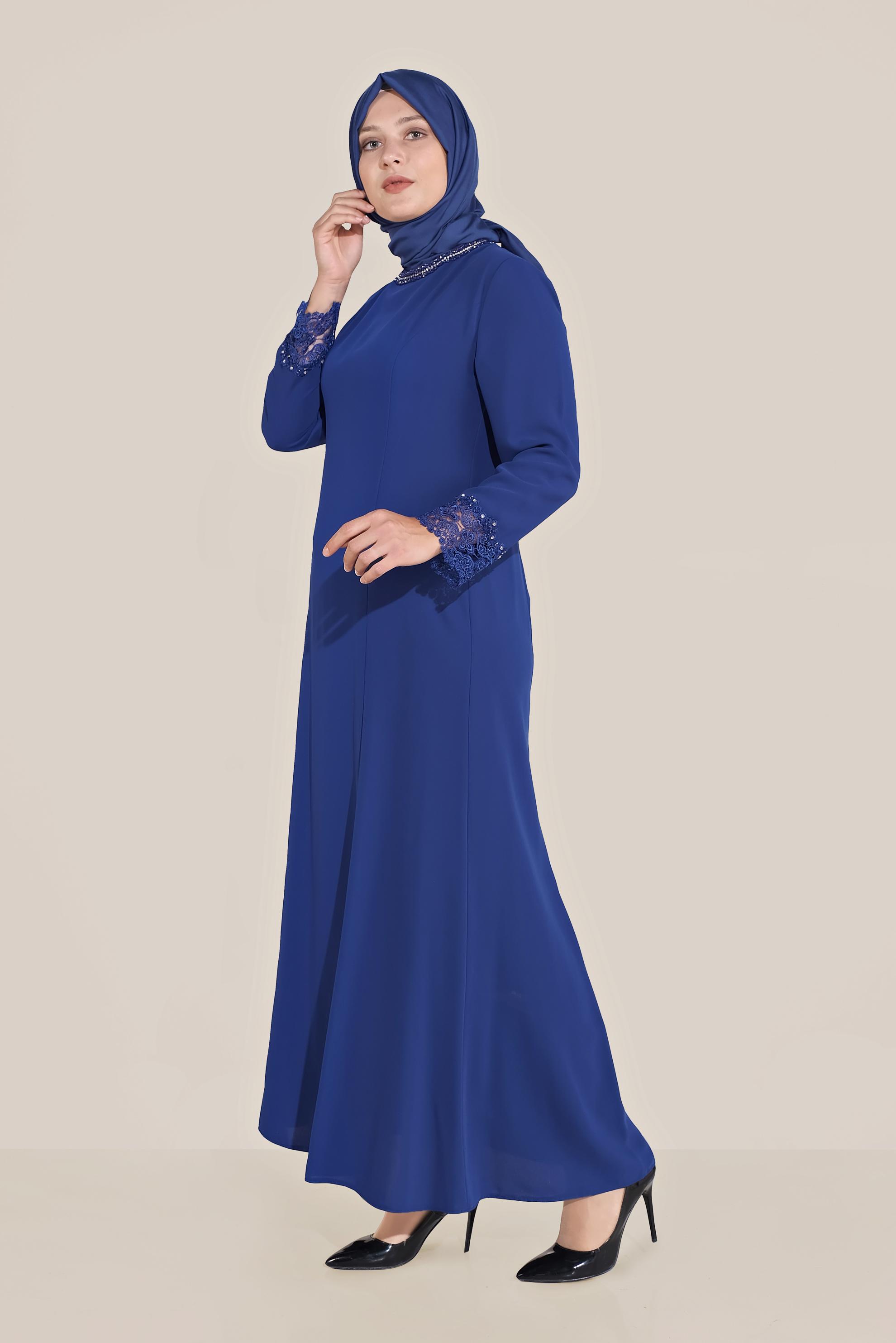 Hijab clothing BLUE DRESS 20030 