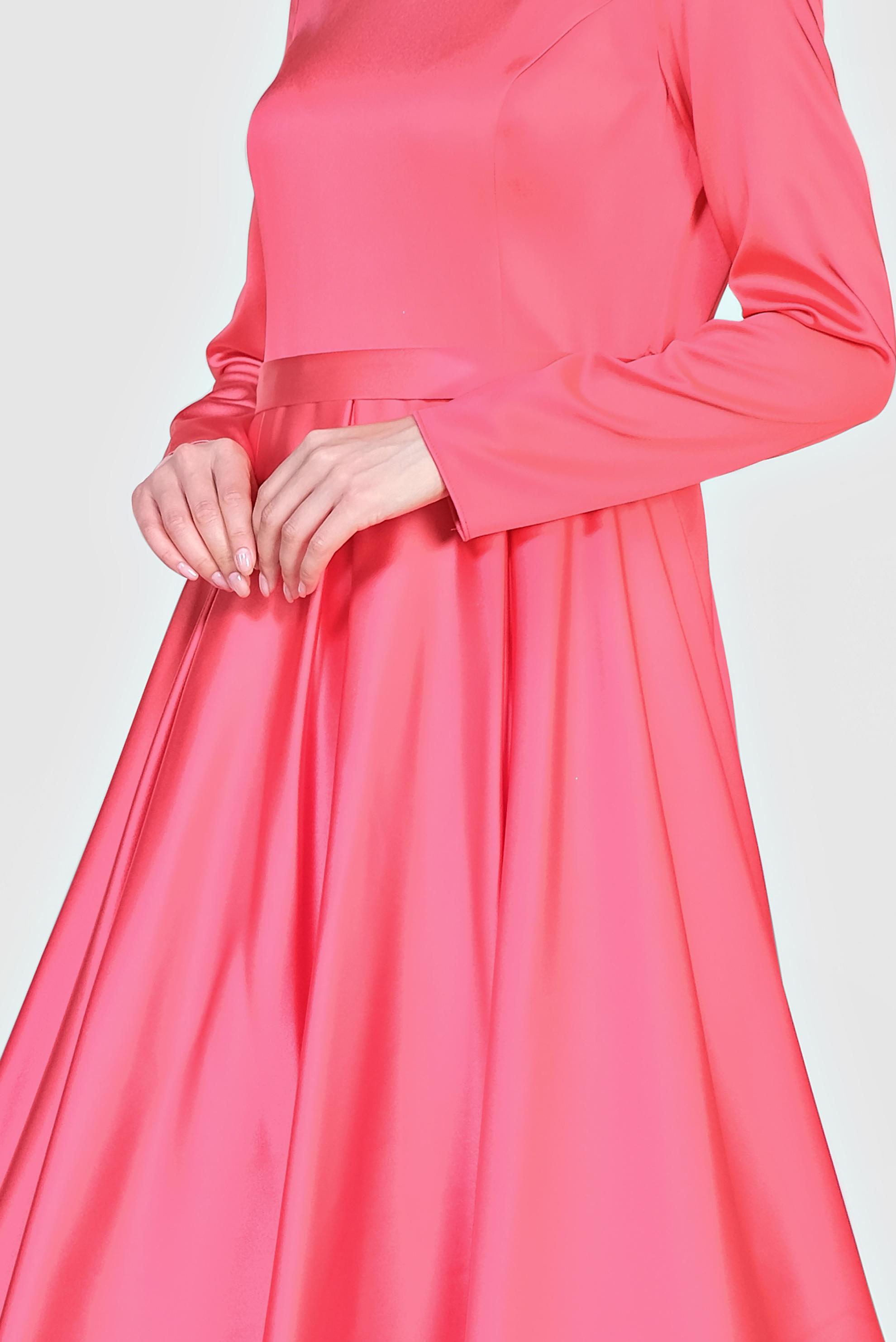 Vêtements hijab CORAIL ROBE DE SOIRÉE SATIN 4226