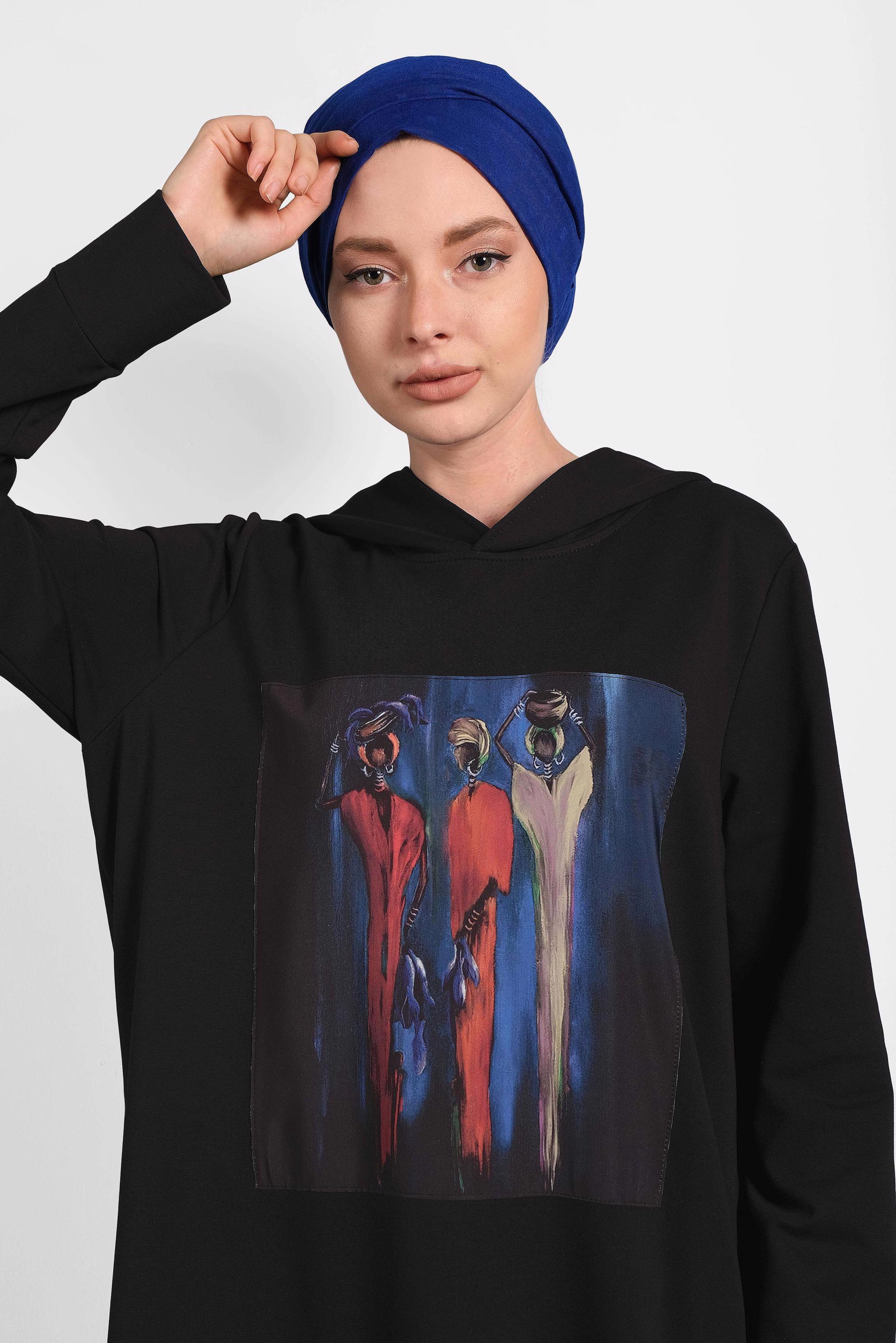 Vêtements hijab NOIR 40225 MELVİN EŞOFMAN ELBİSE 36/44 TEK38