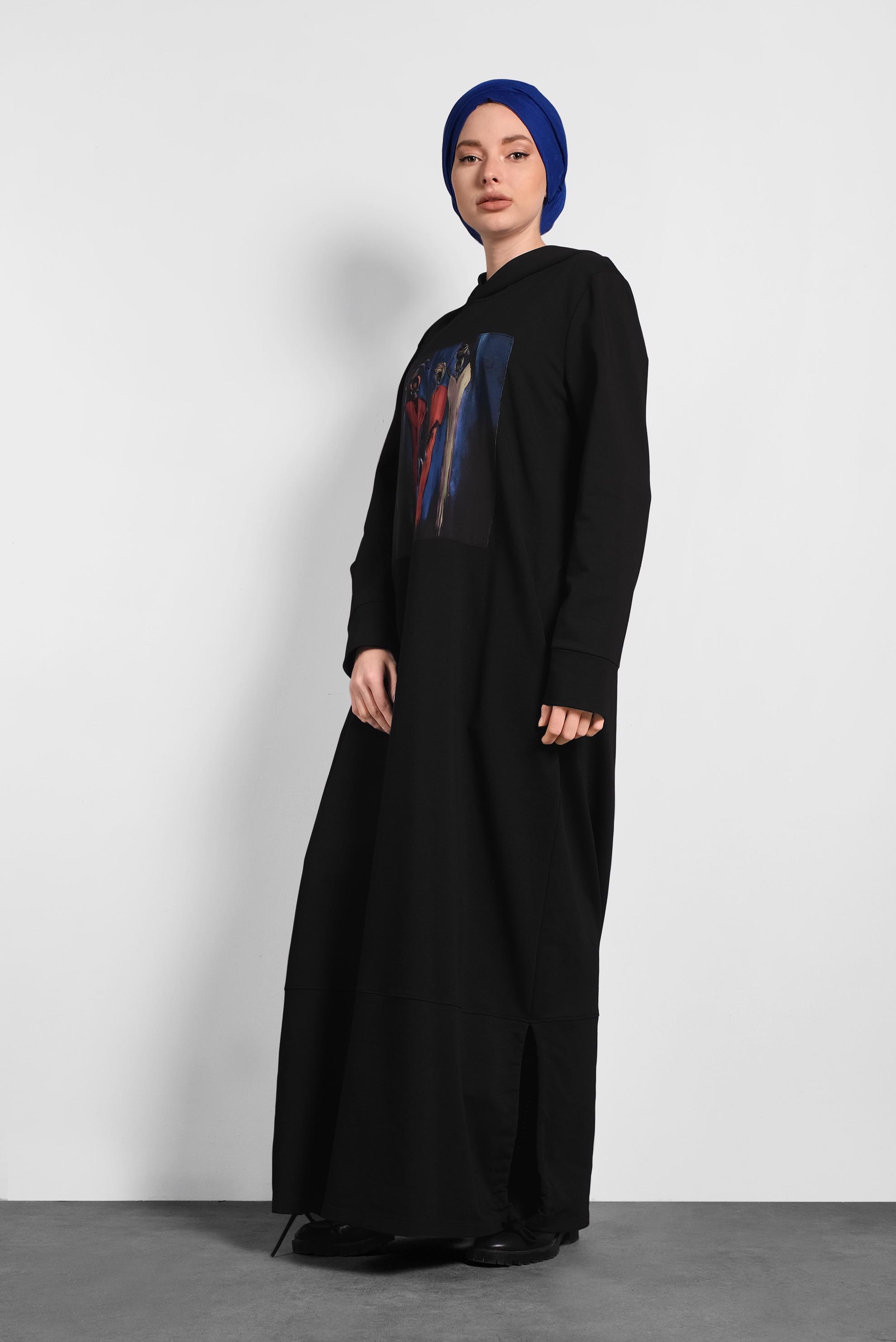 Vêtements hijab NOIR 40225 MELVİN EŞOFMAN ELBİSE 36/44 TEK38