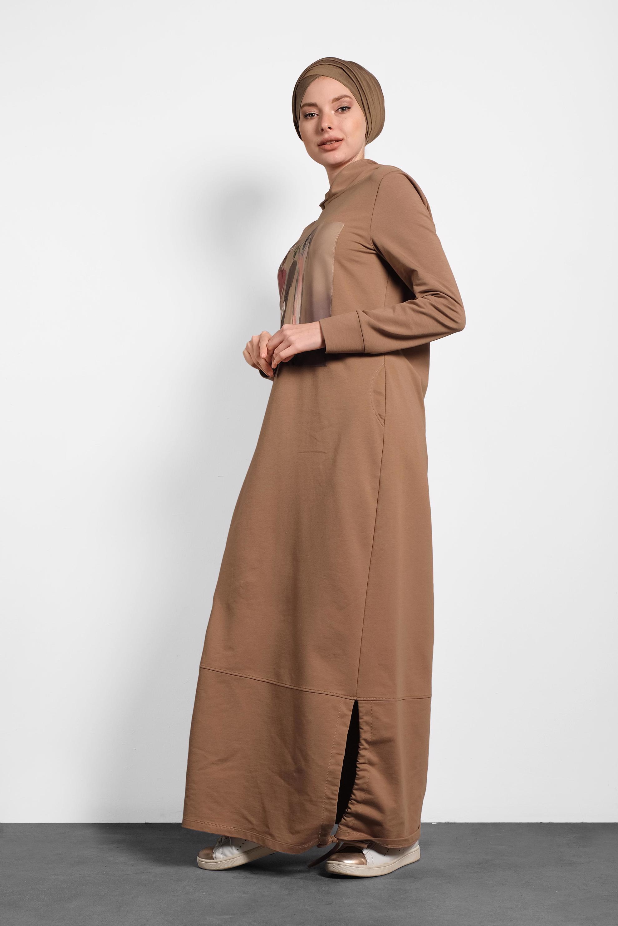 Vêtements hijab TABA 40225 MELVİN EŞOFMAN ELBİSE 36/44 TEK38