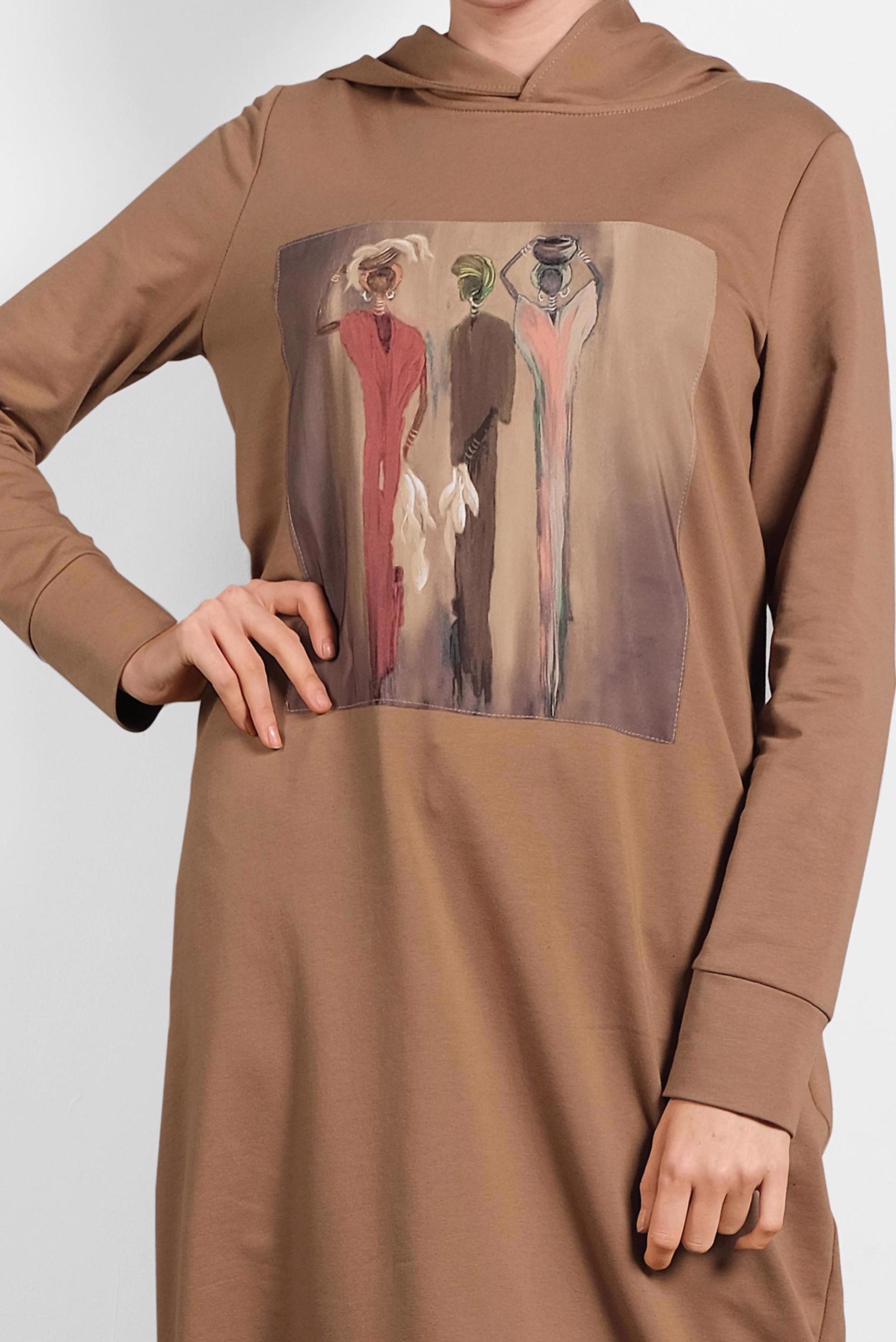 Vêtements hijab TABA 40225 MELVİN EŞOFMAN ELBİSE 36/44 TEK38