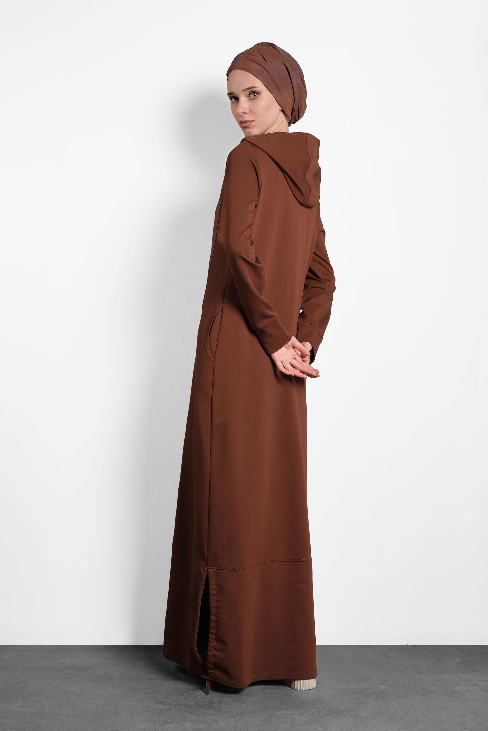 Vêtements hijab ROUGE BORDEAUX 40225 MELVİN EŞOFMAN ELBİSE 36/44 TEK38