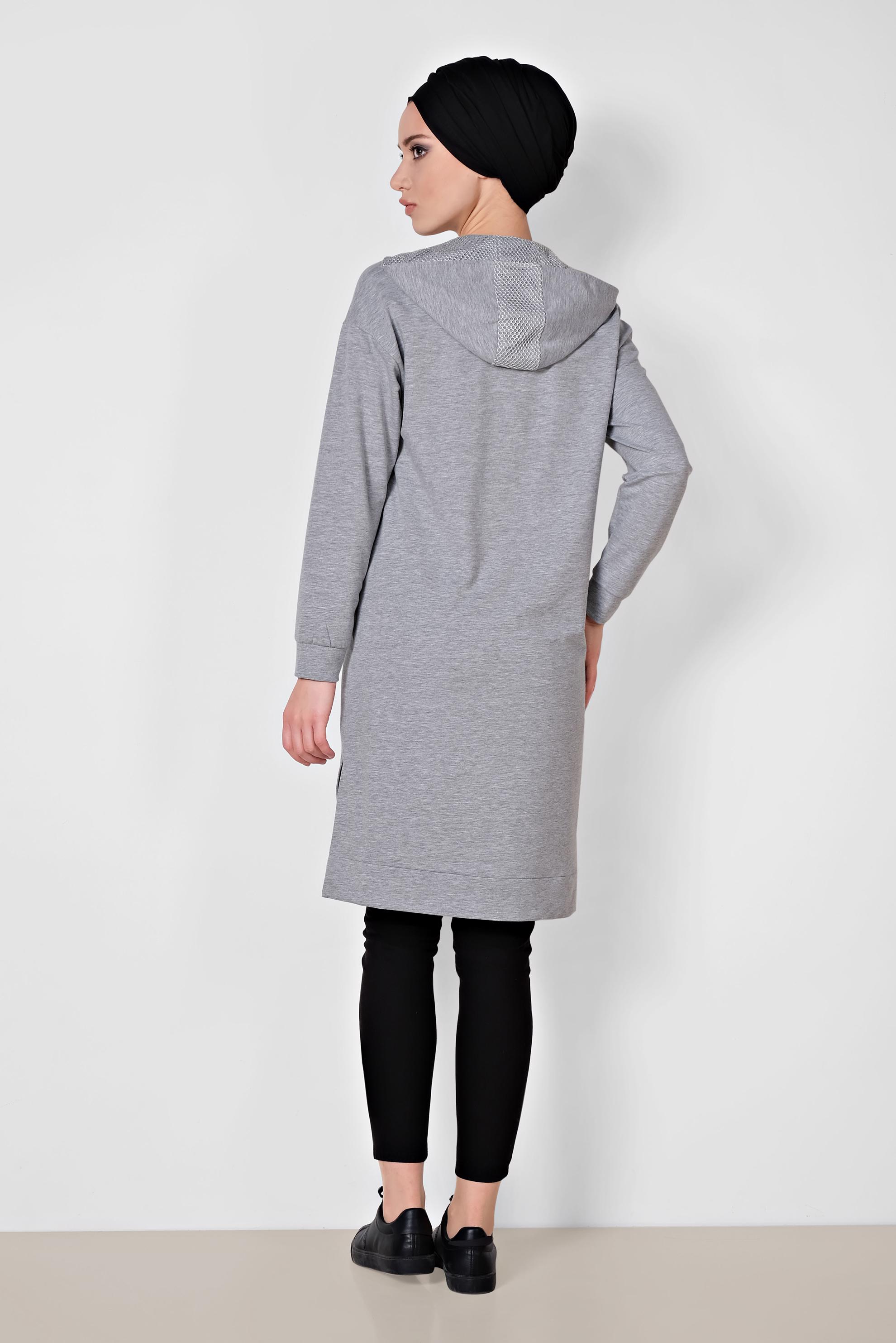 Hijab clothing GREY 4039 MARİSS EŞOFMAN TUNİK 38/46 TEK40