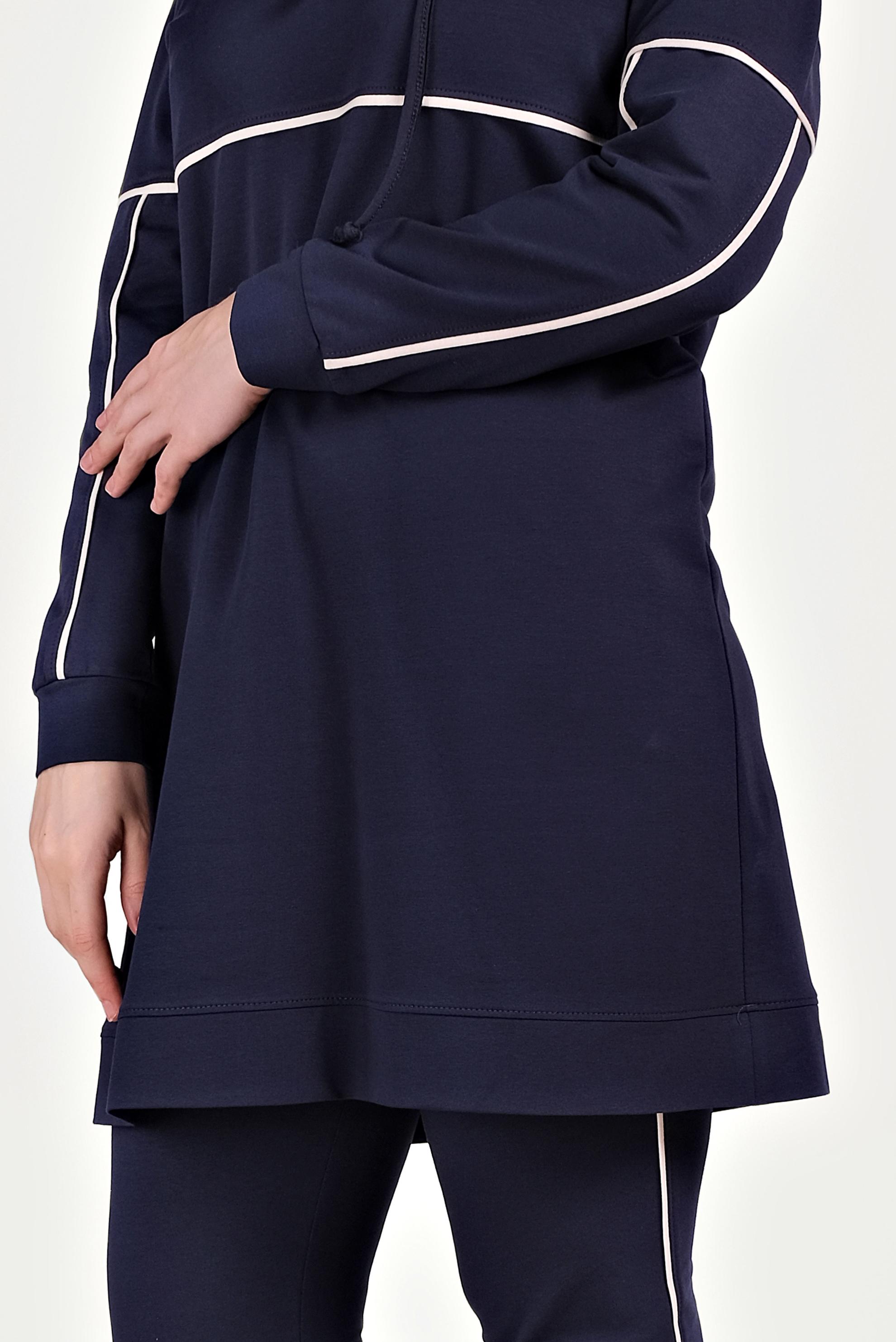 Hijab clothing NAVY BLUE COTTON TRACK SUIT 40487 