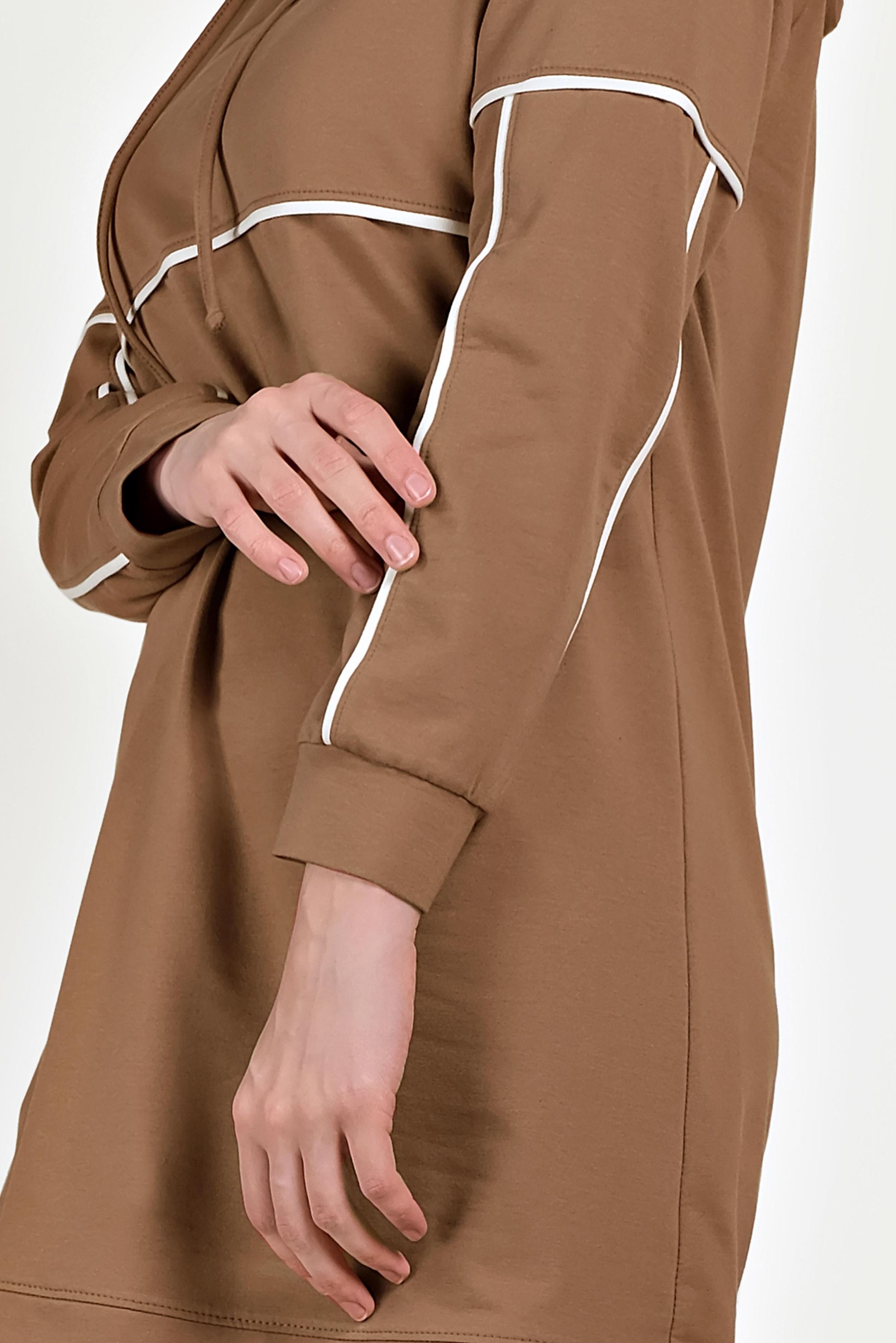 Tesettür giyim TABA PAMUKLU EŞOFMAN TAKIMI 40487