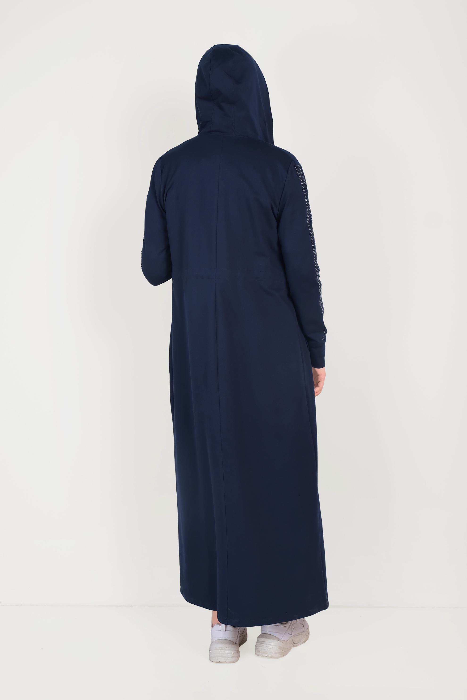 Tesettür giyim LACİVERT TAŞLI EŞOFMAN TUNİK 40547