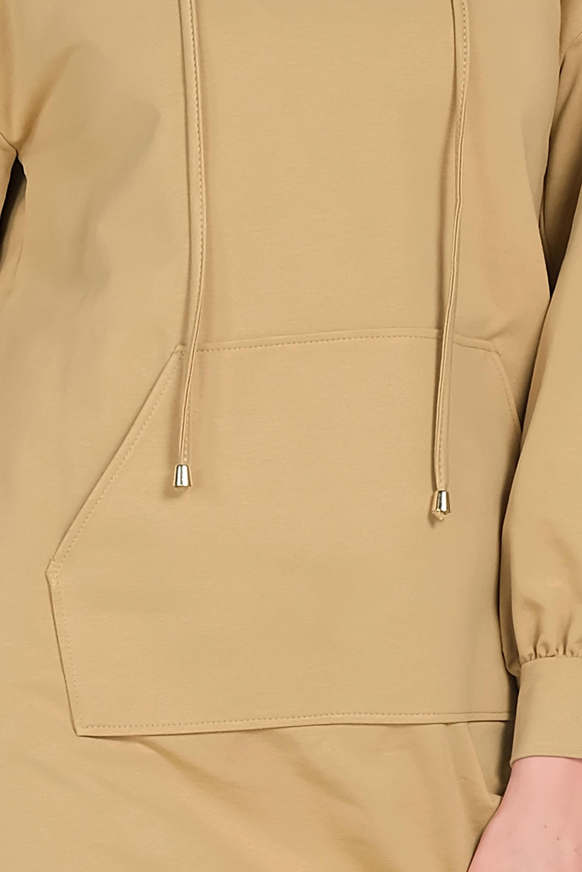 Hijab clothing BROWN HOODED SPORTS TUNIC 40550 