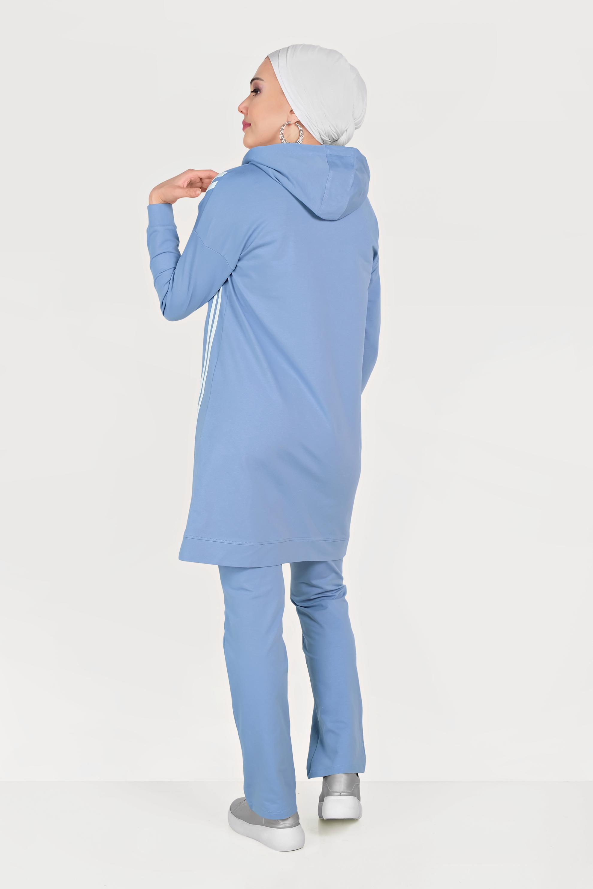 Hijab clothing BLUE STRIPED TRACK SUIT 40554 