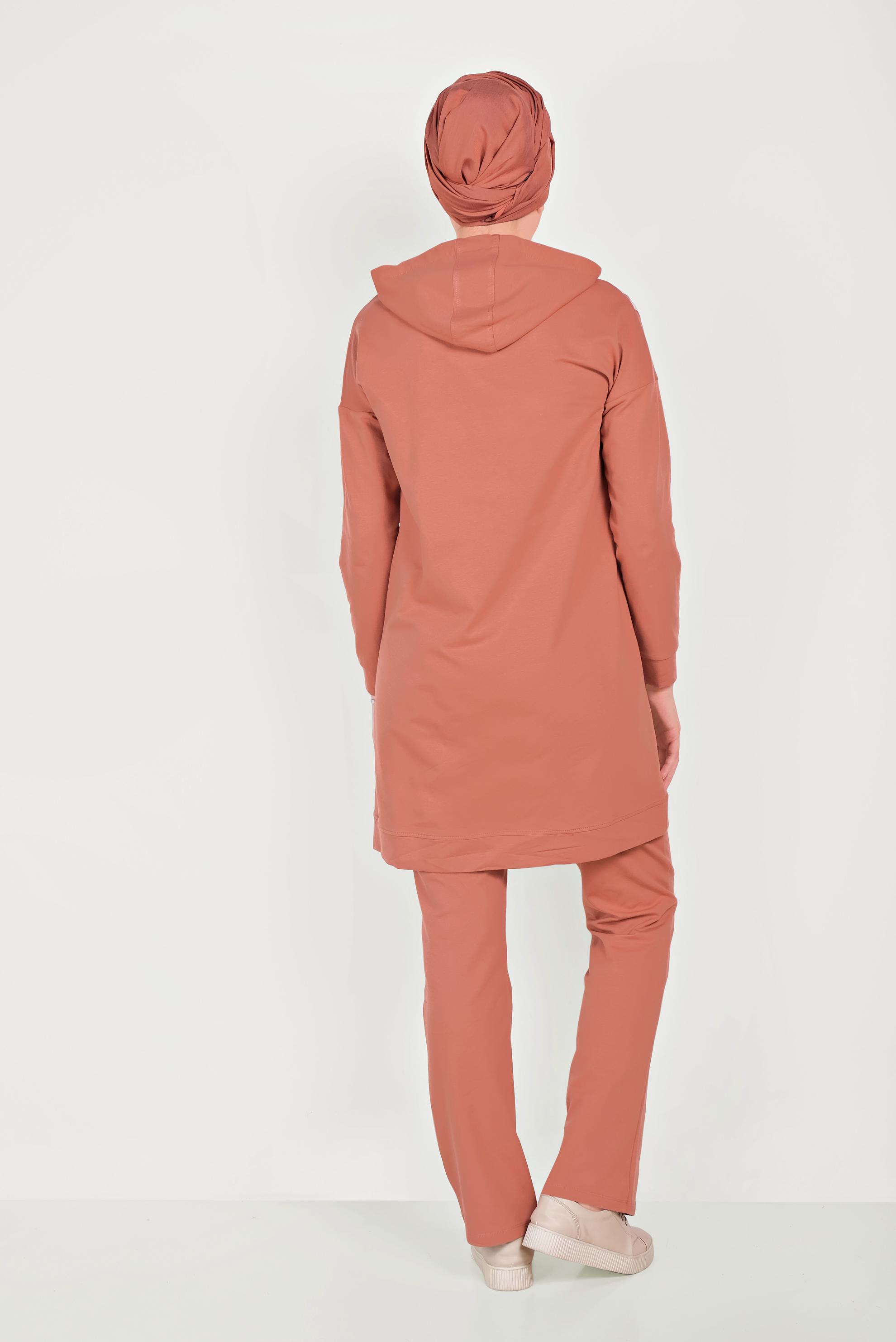 Hijab clothing ORANGE STRIPED TRACK SUIT 40554 
