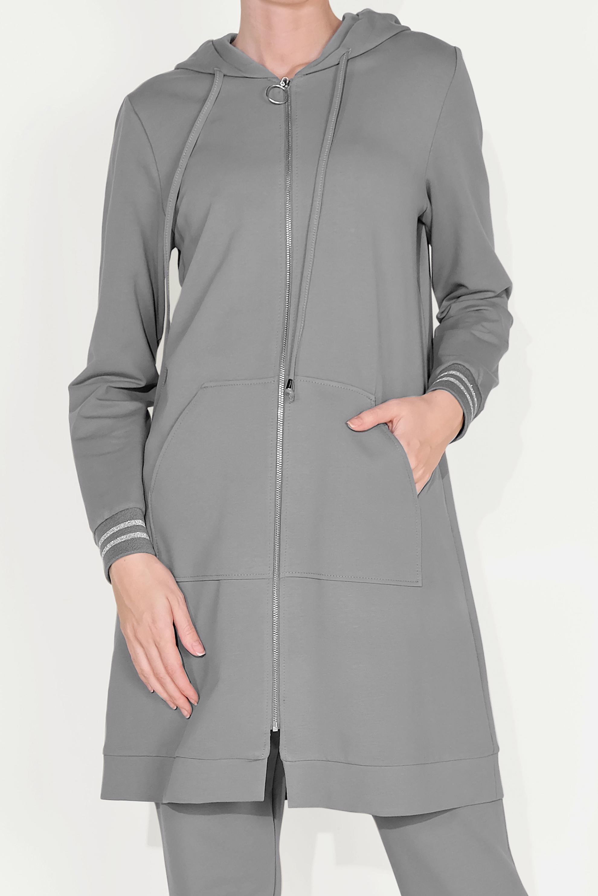 Hijab clothing GREY ZIPPED TRACKSUIT 40610