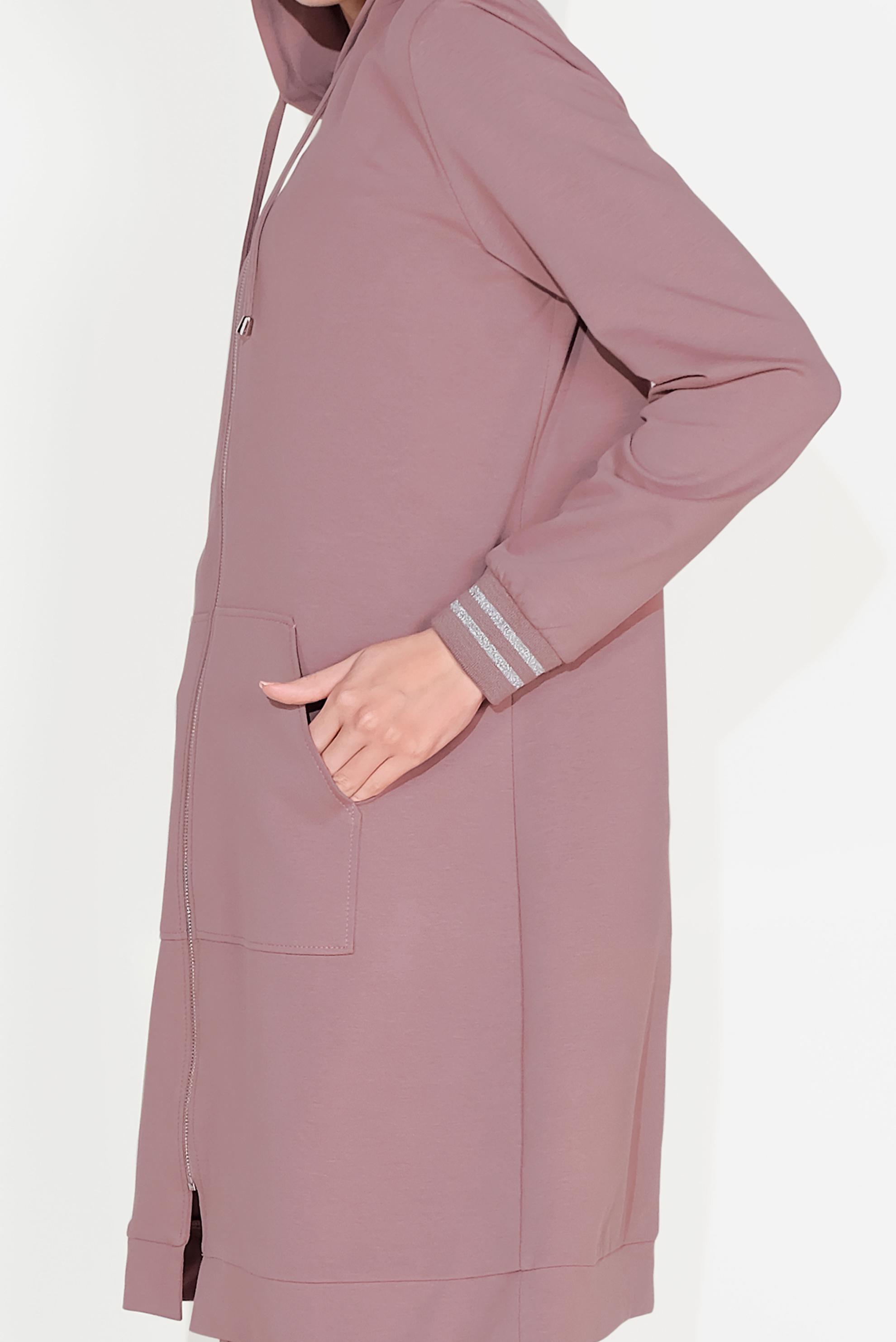 Vêtements hijab ROSE SURVÊTEMENT AVEC D&prime;UNE FERMETURE ÉCLAIR 40610