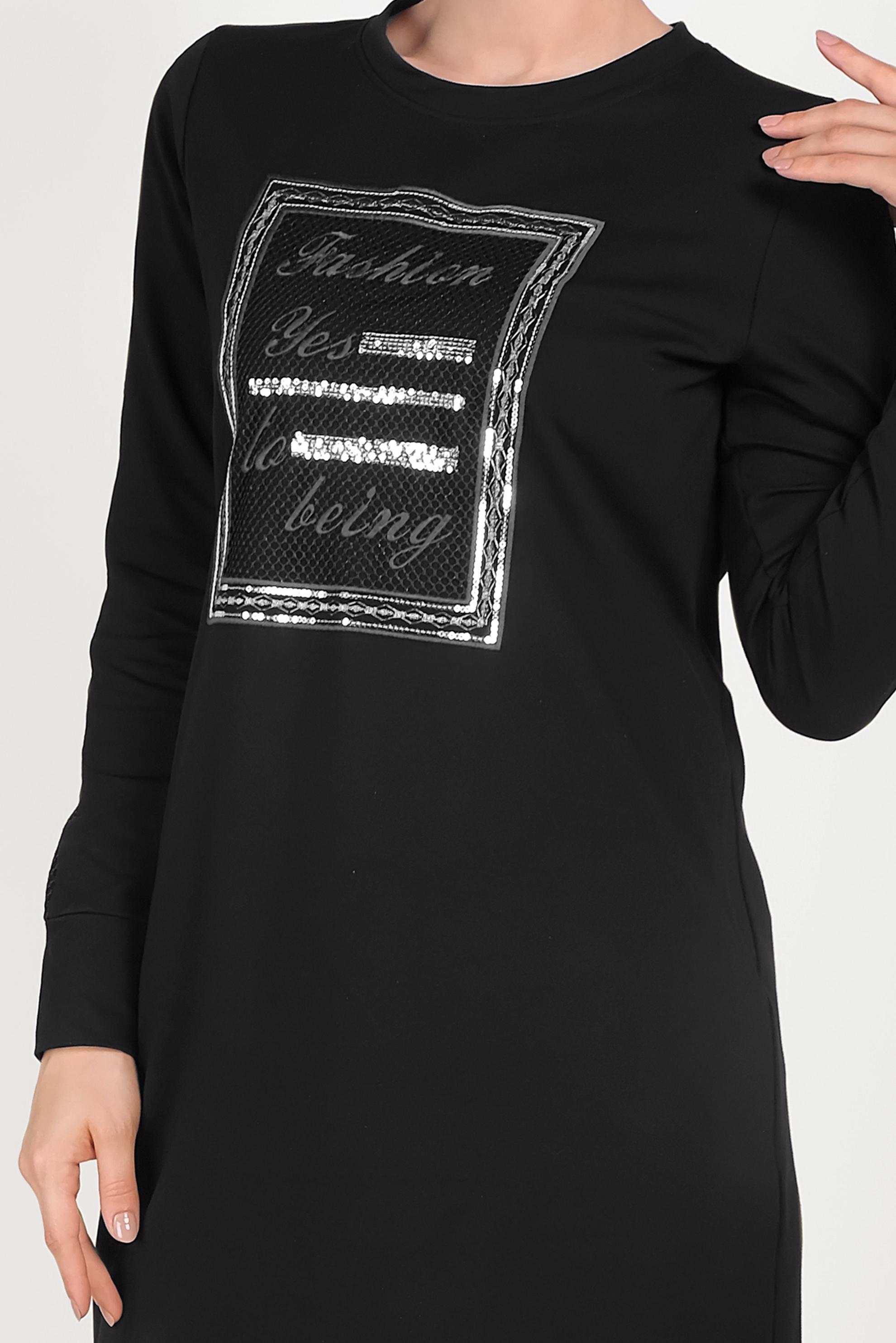 Hijab clothing BLACK 40651 ALEDA EŞOFMAN ELBİSE 38/44 TEK36