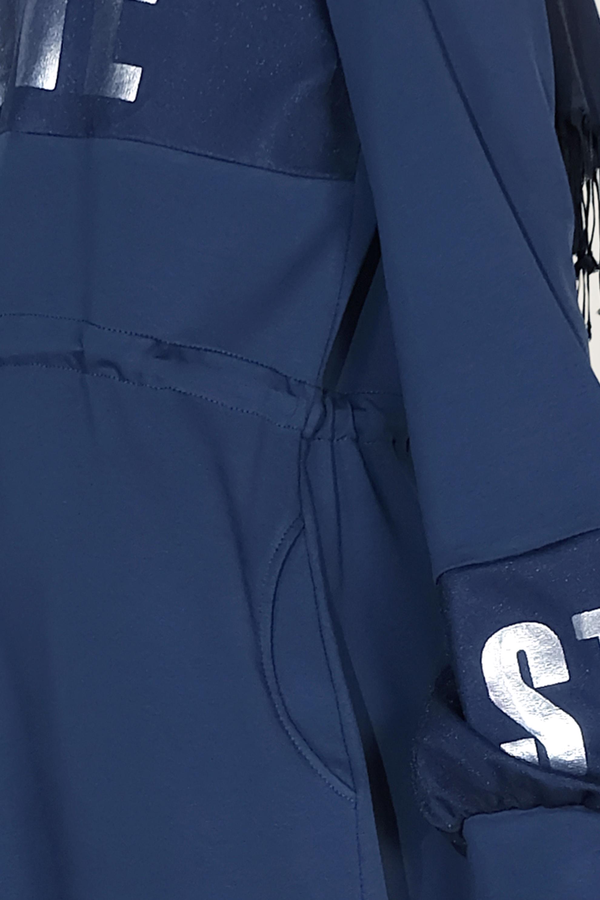 Tesettür giyim LACİVERT BELDEN BAĞCIKLI YAZI BASKILI EŞOFMAN ELBİSE 40652