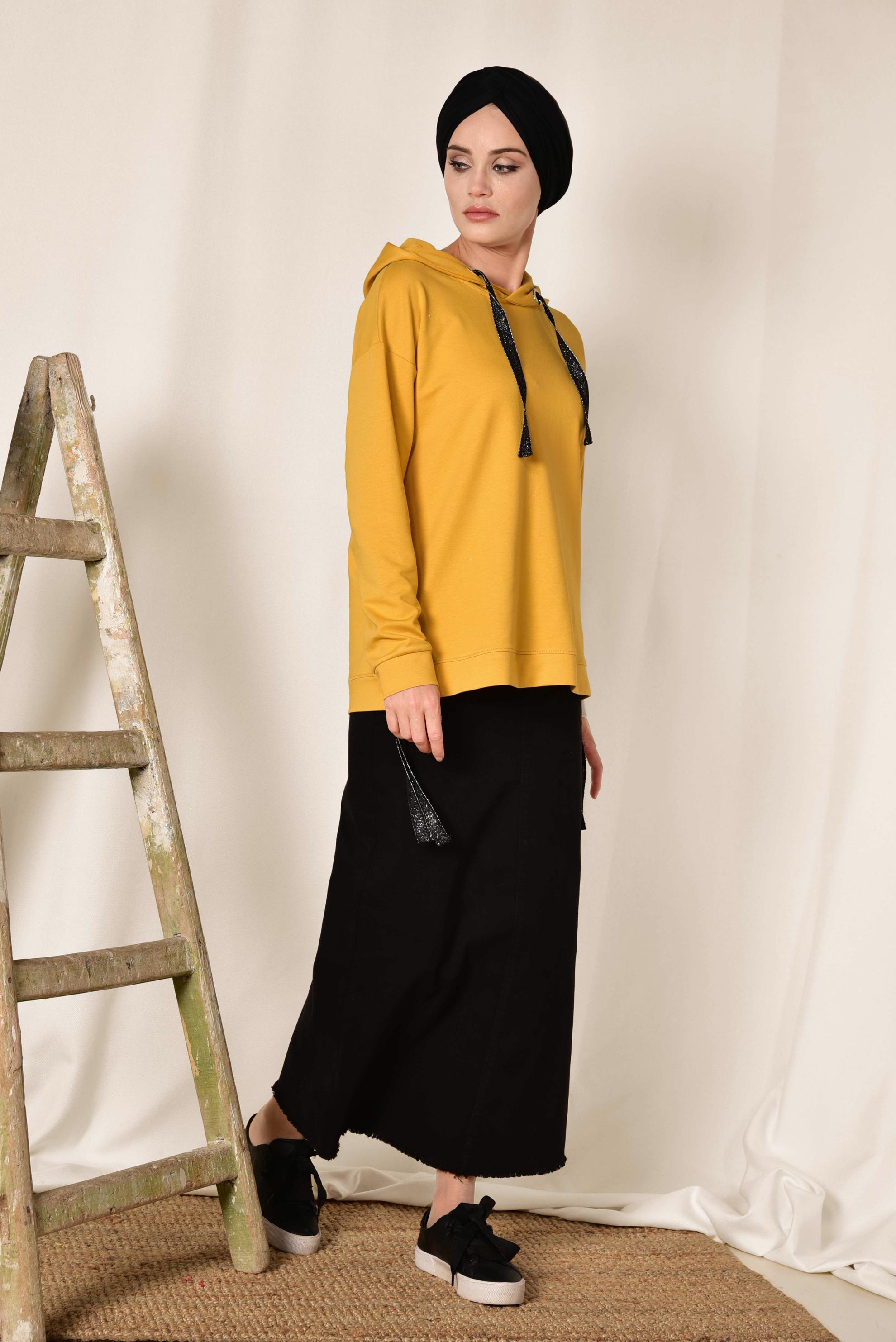 Hijab clothing YELLOW 4067 MARİSS EŞOFMAN TUNİK 36/42 TEK38