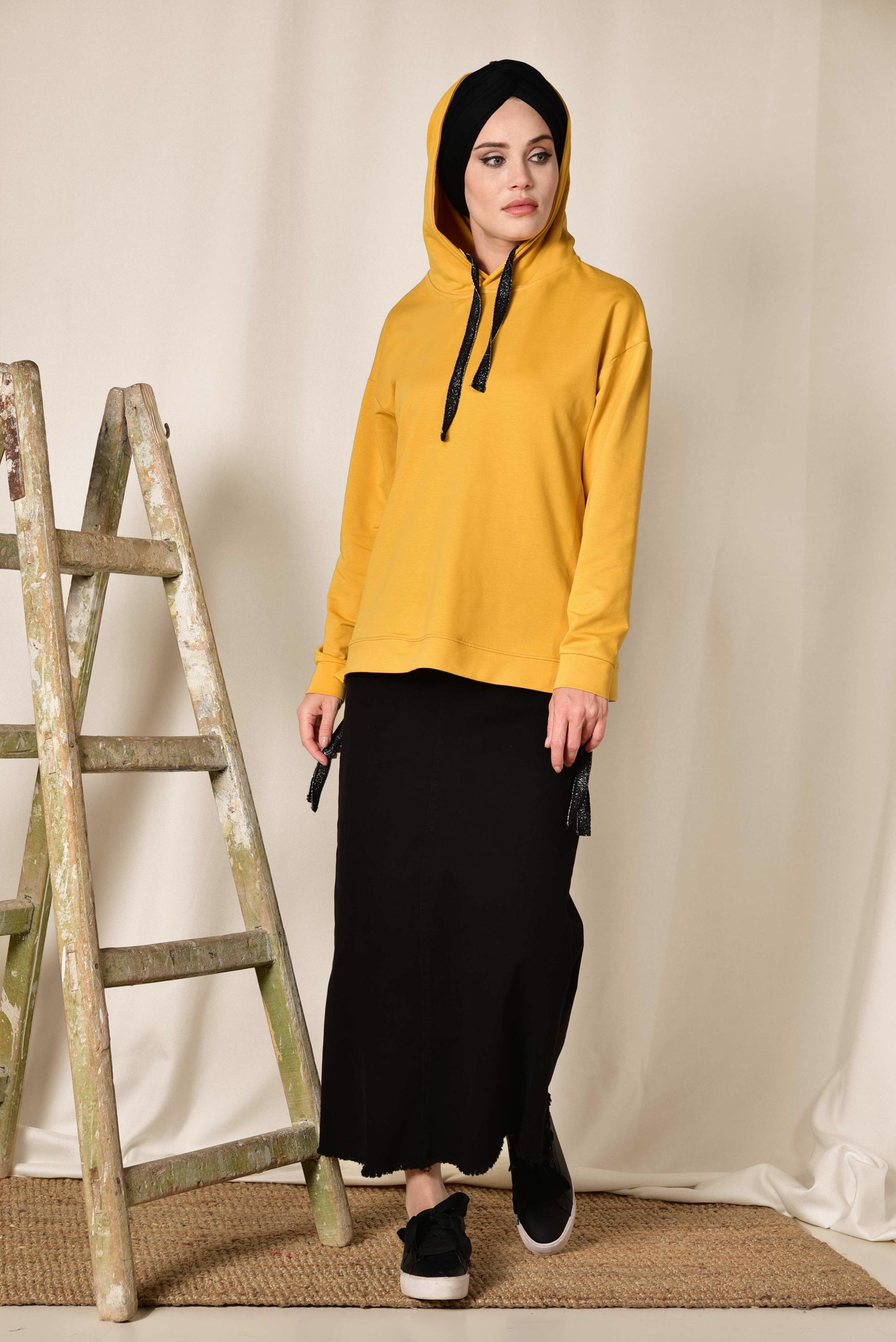 Hijab clothing YELLOW 4067 MARİSS EŞOFMAN TUNİK 36/42 TEK38