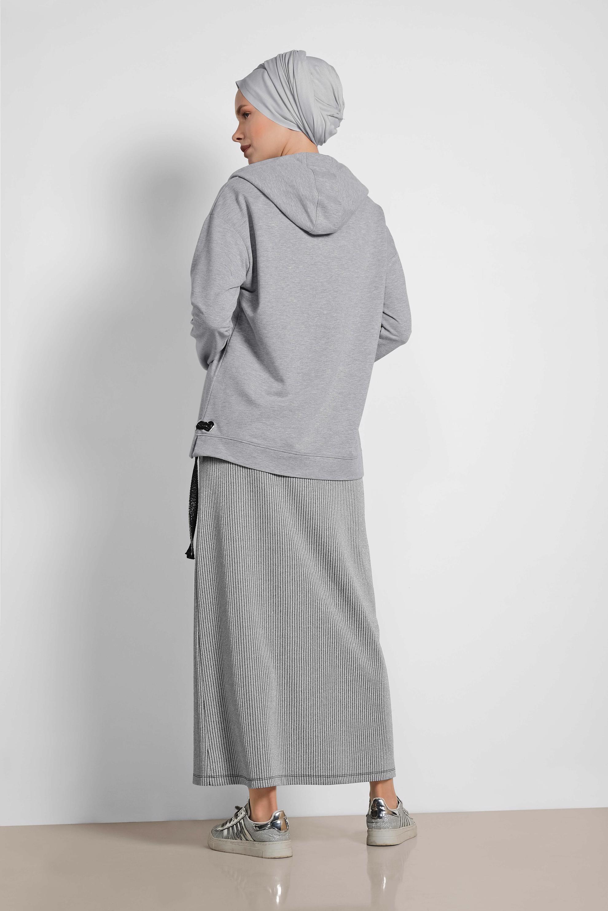 Hijab clothing GREY 4067 MARİSS EŞOFMAN TUNİK 36/42 TEK38
