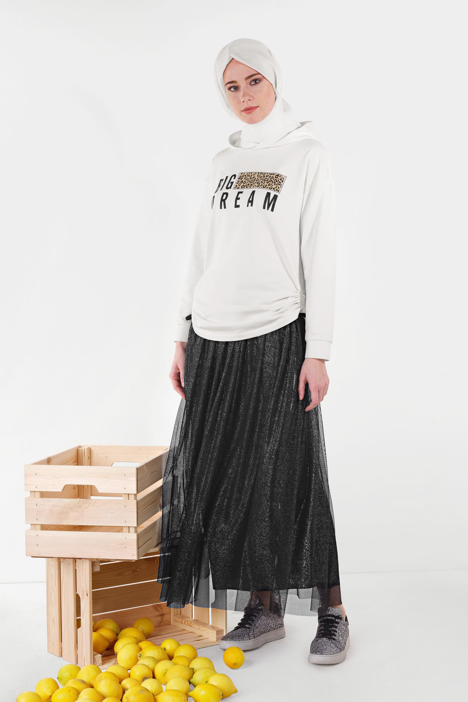 Hijab clothing WHITE 4070 MARİSS EŞOFMAN TUNİK 36/42 TEK38