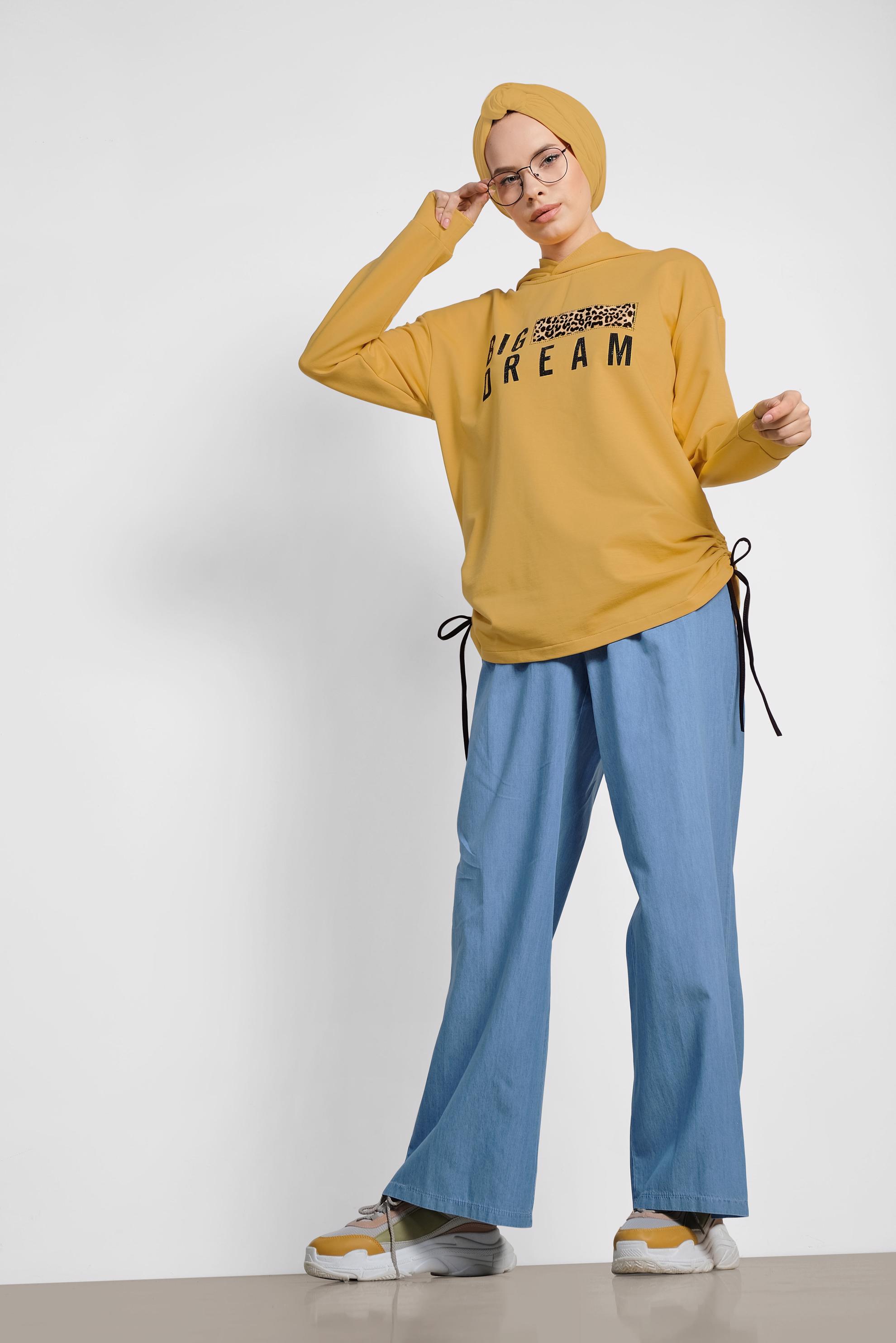 Hijab clothing YELLOW 4070 MARİSS EŞOFMAN TUNİK 36/42 TEK38