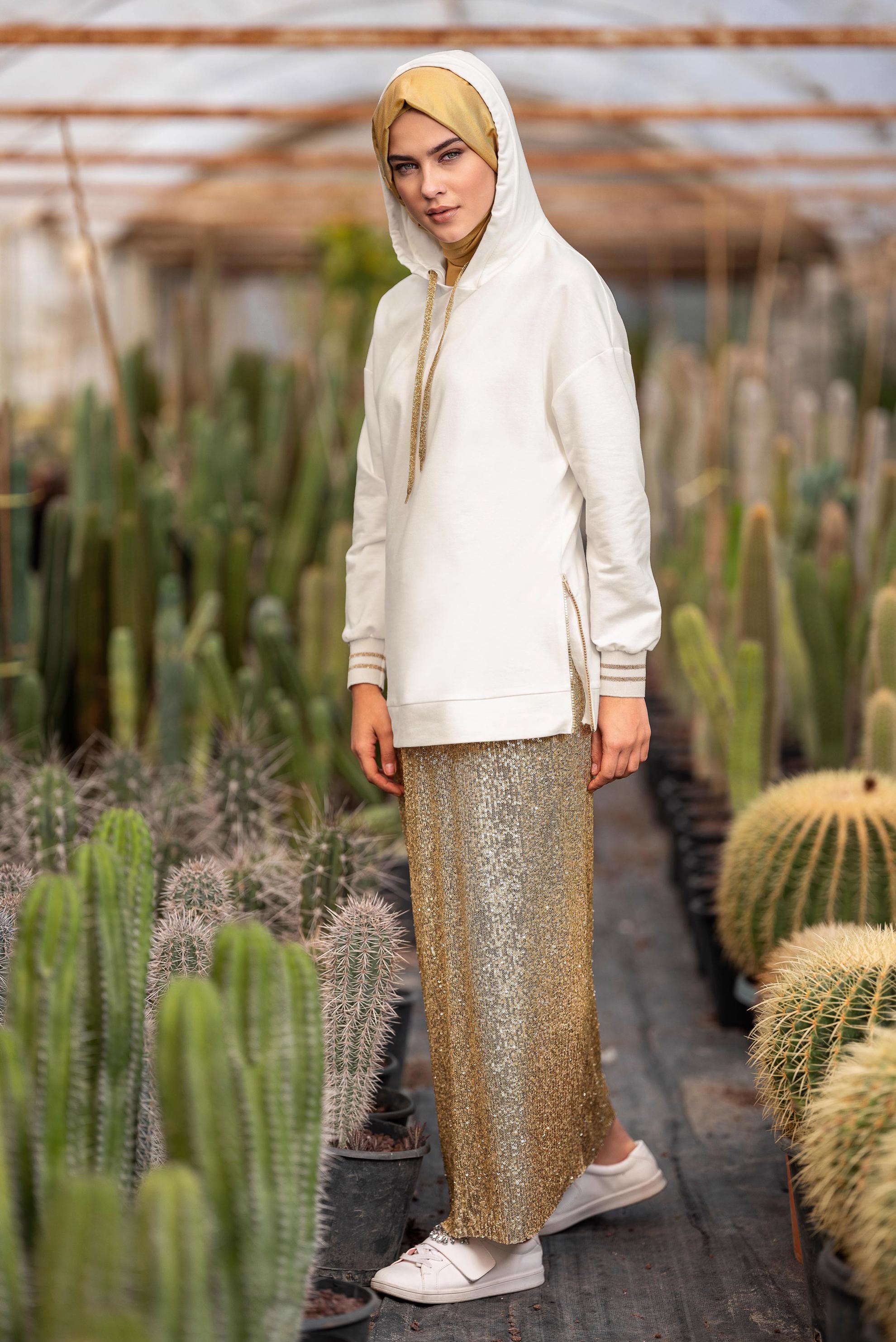 Hijab clothing WHITE 4079 MARİSS SWEAT 36/42 TEK38