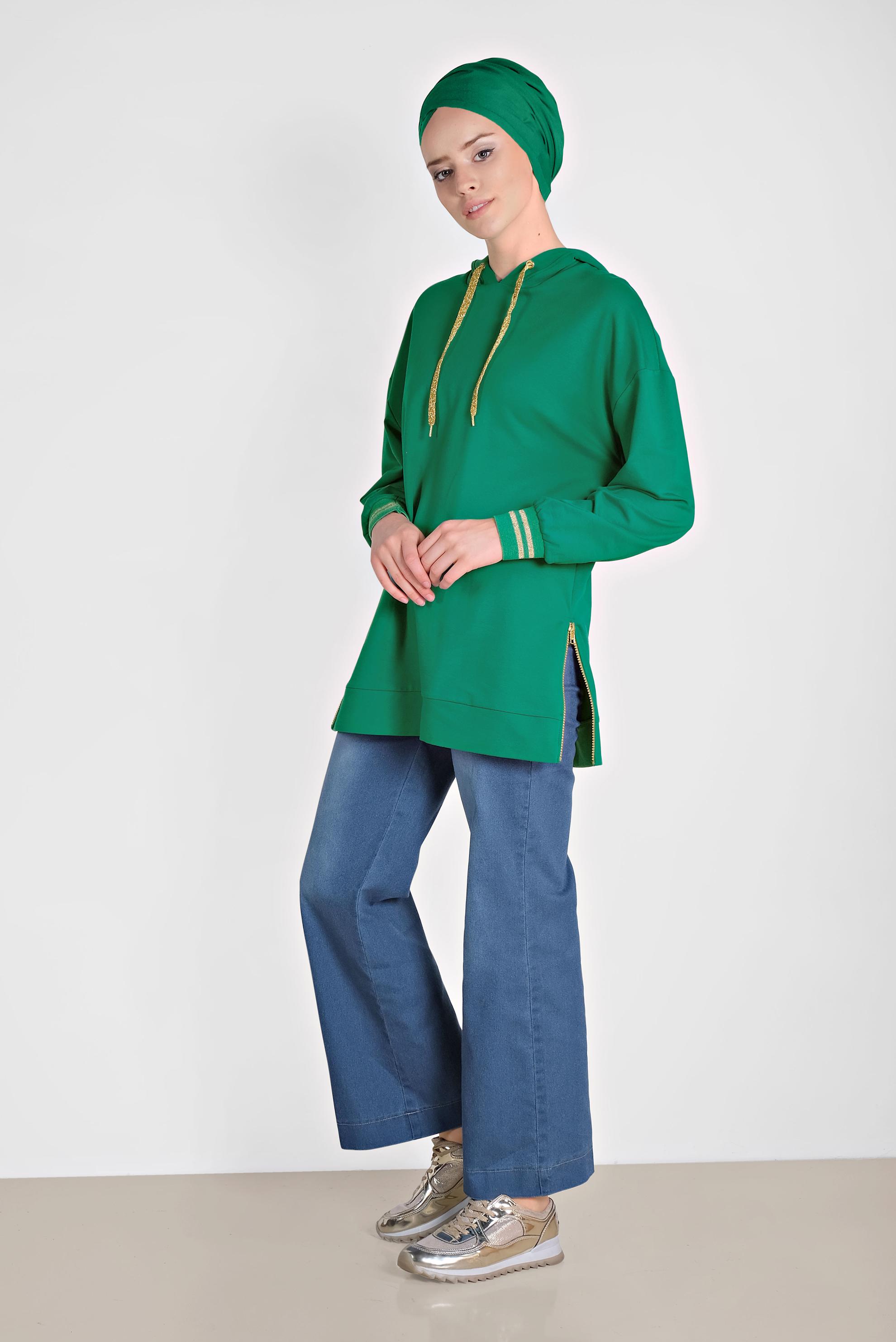 Hijab clothing GREEN 4079 MARİSS SWEAT 36/42 TEK38