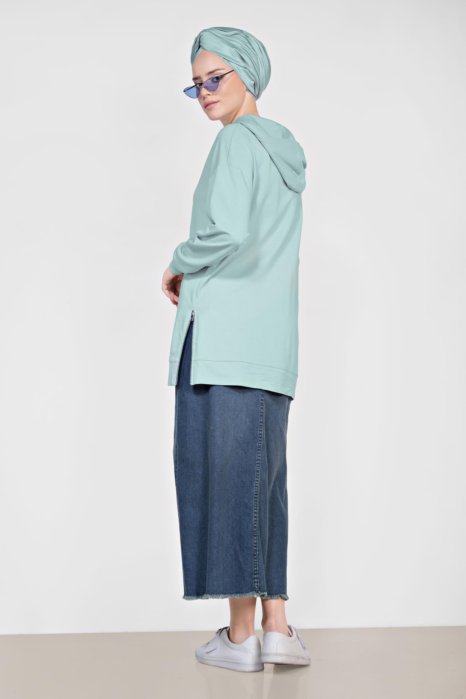 Hijab clothing BLUE 4079 MARİSS SWEAT 36/42 TEK38