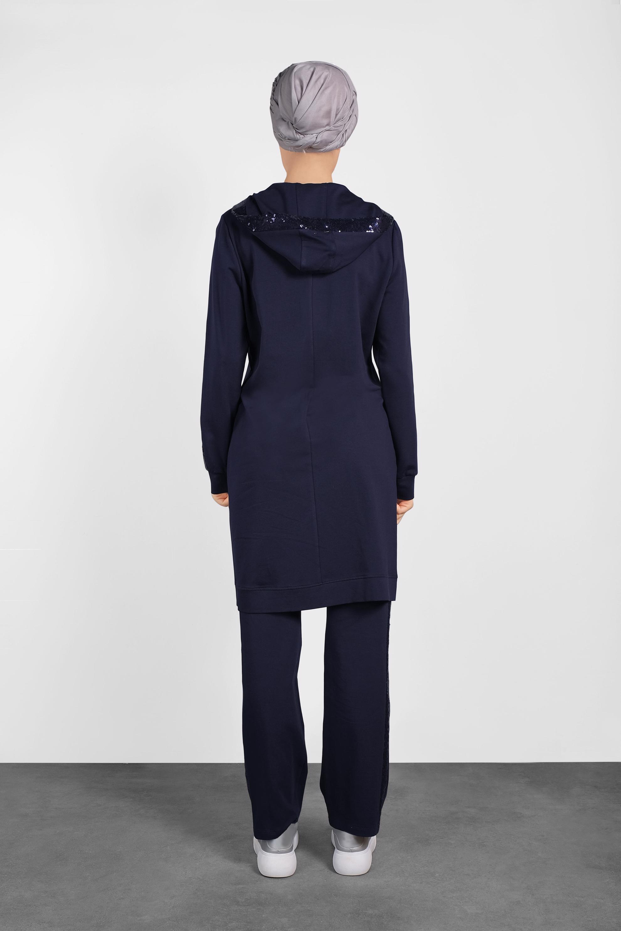 Hijab clothing NAVY BLUE 4198 MARİSS 2&prime;Lİ PANT.EŞOFMAN TAKIM 38/46 TEK40