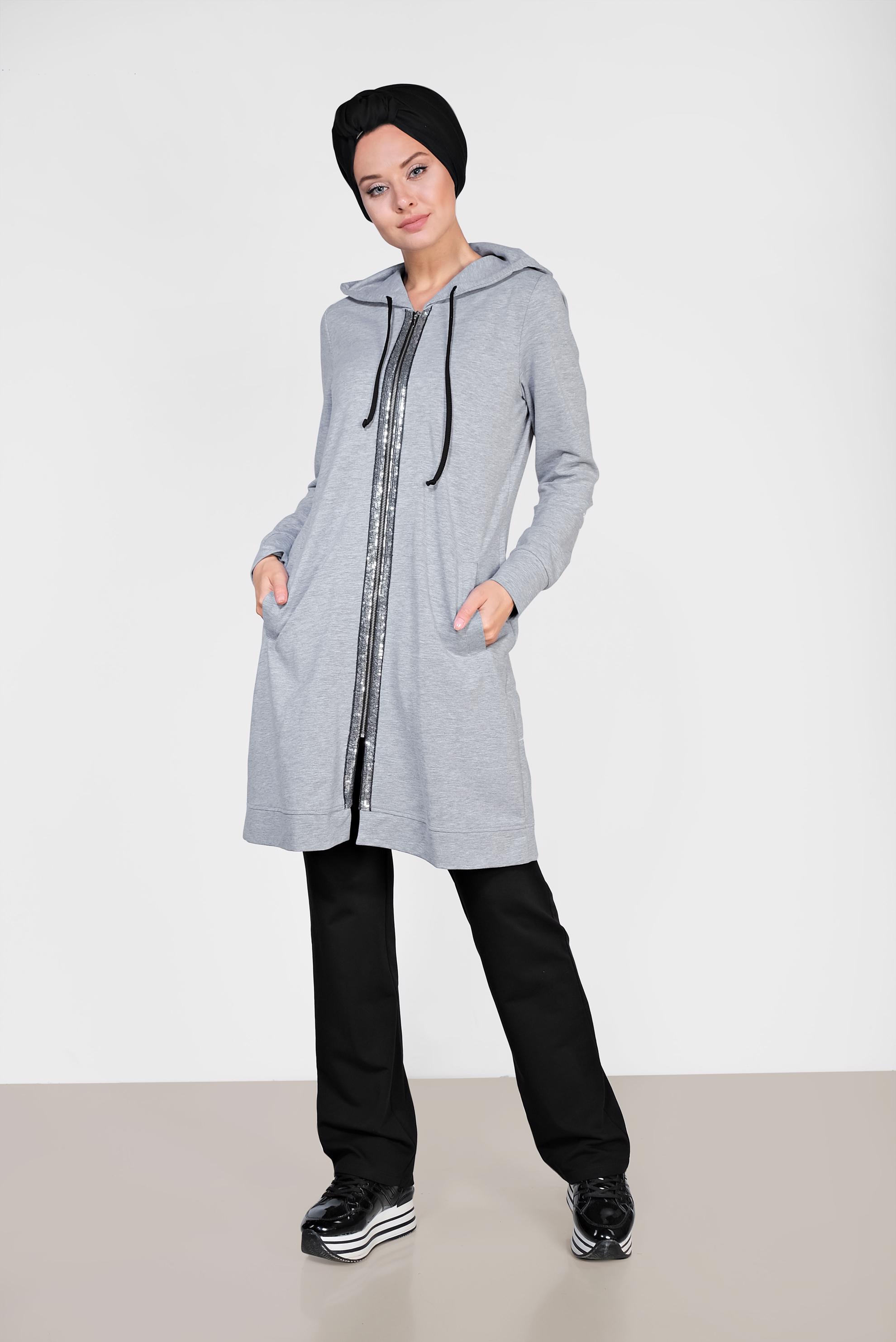 Hijab clothing GREY 4205 MARİSS 2′Lİ PANT.EŞF.TAKIM 38/46 TEK40