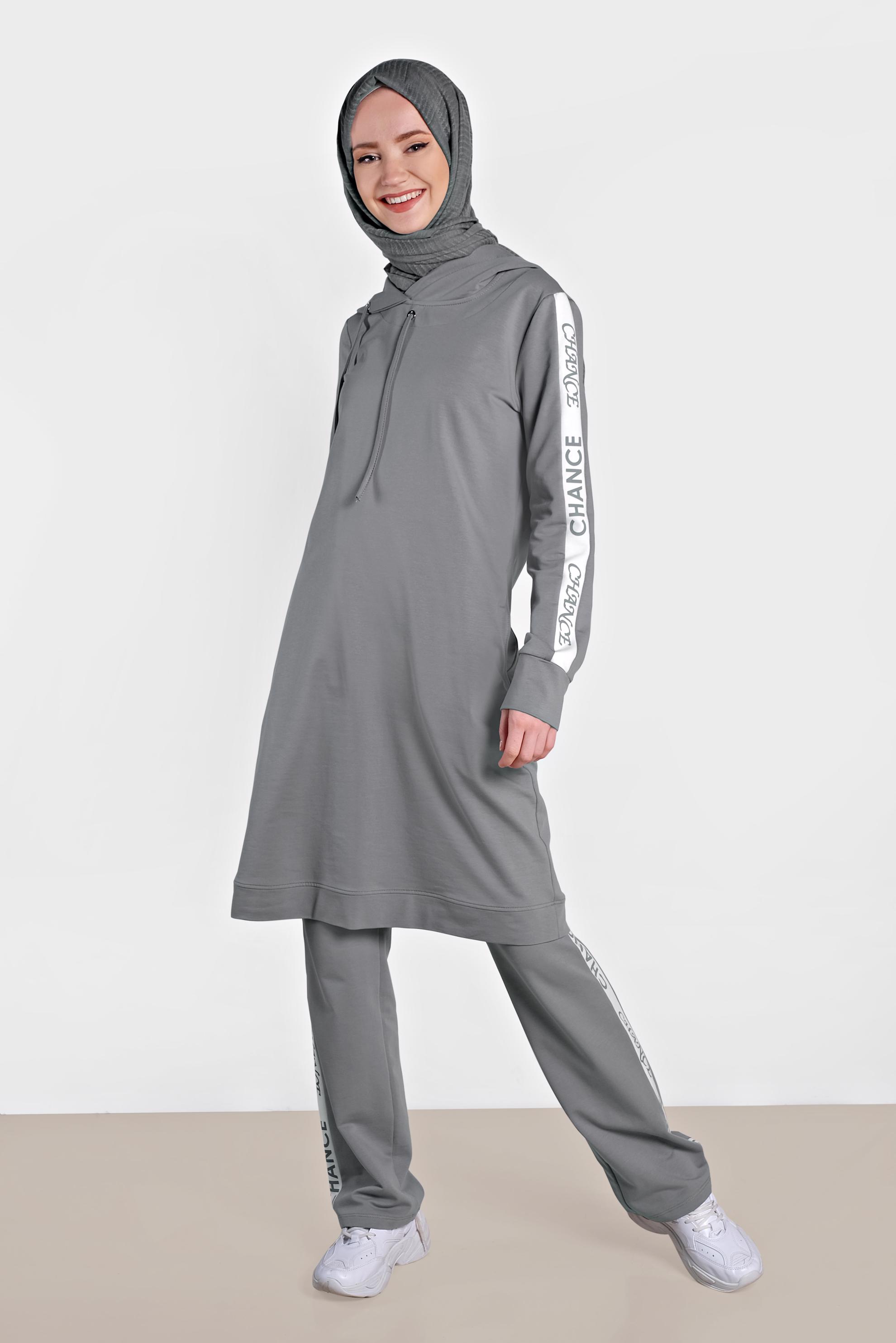 Hijab clothing GREY 4279 MARİSS 2′Lİ PANT.EŞF.TAKIM 36/44 TEK38