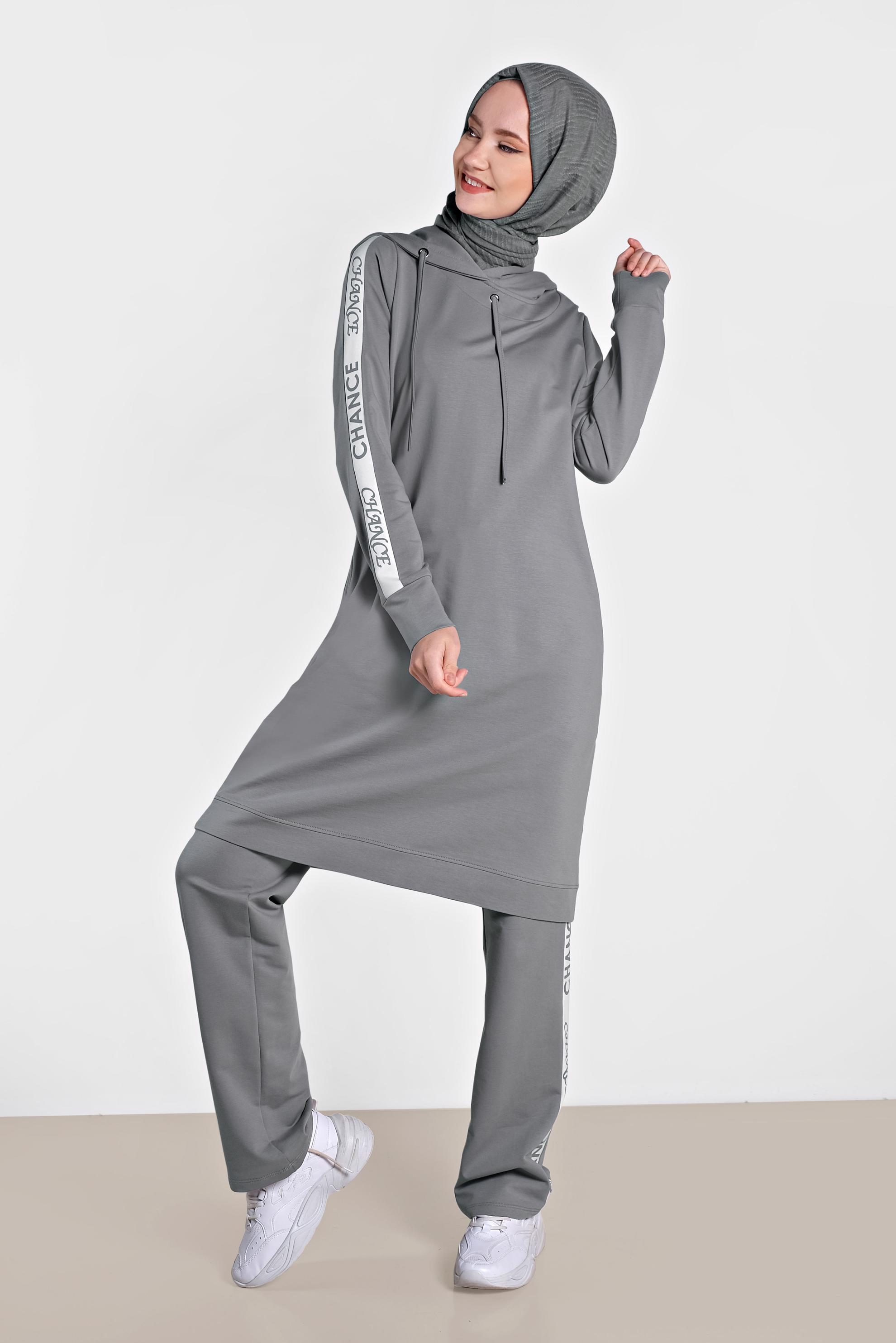 Hijab clothing GREY 4279 MARİSS 2′Lİ PANT.EŞF.TAKIM 36/44 TEK38