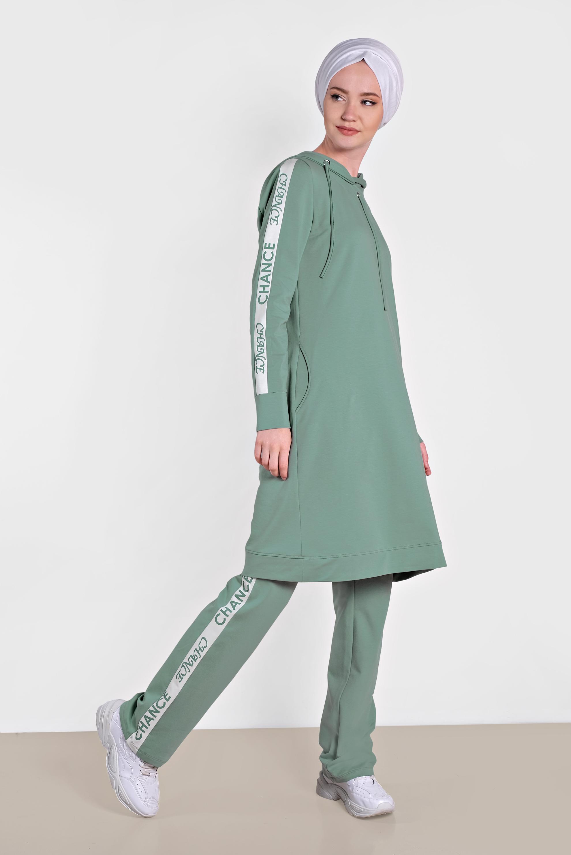 Hijab clothing GREEN 4279 MARİSS 2′Lİ PANT.EŞF.TAKIM 36/44 TEK38
