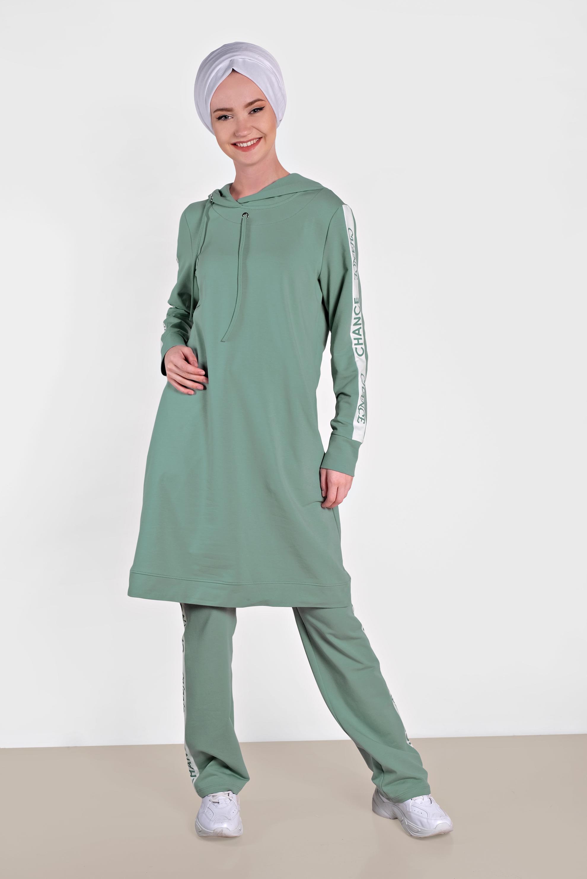 Hijab clothing GREEN 4279 MARİSS 2′Lİ PANT.EŞF.TAKIM 36/44 TEK38